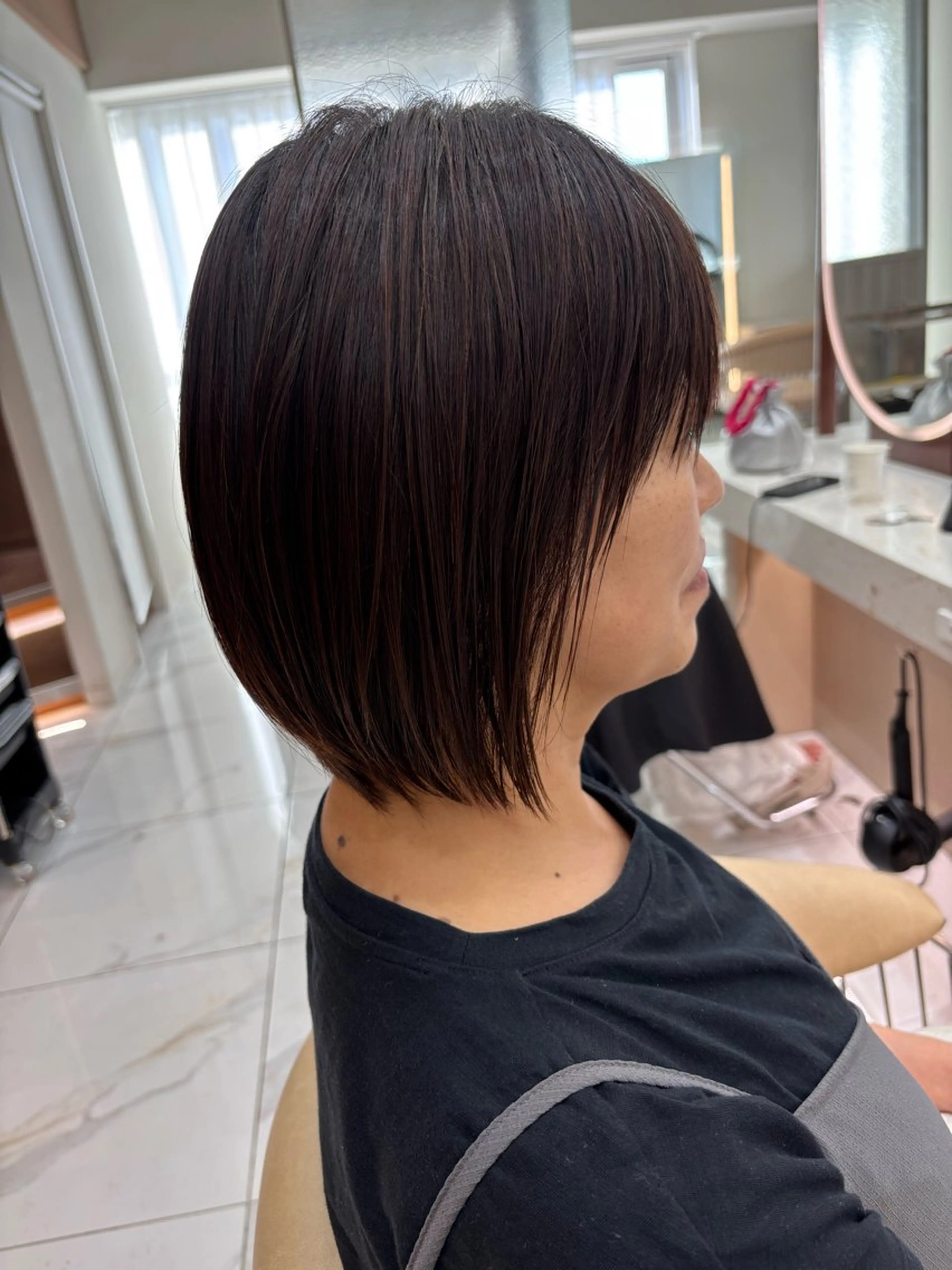 ショート カット 縮毛矯正 トリートメント 透明感カラー/ 髪質改善/松沢州途のヘアスタイル