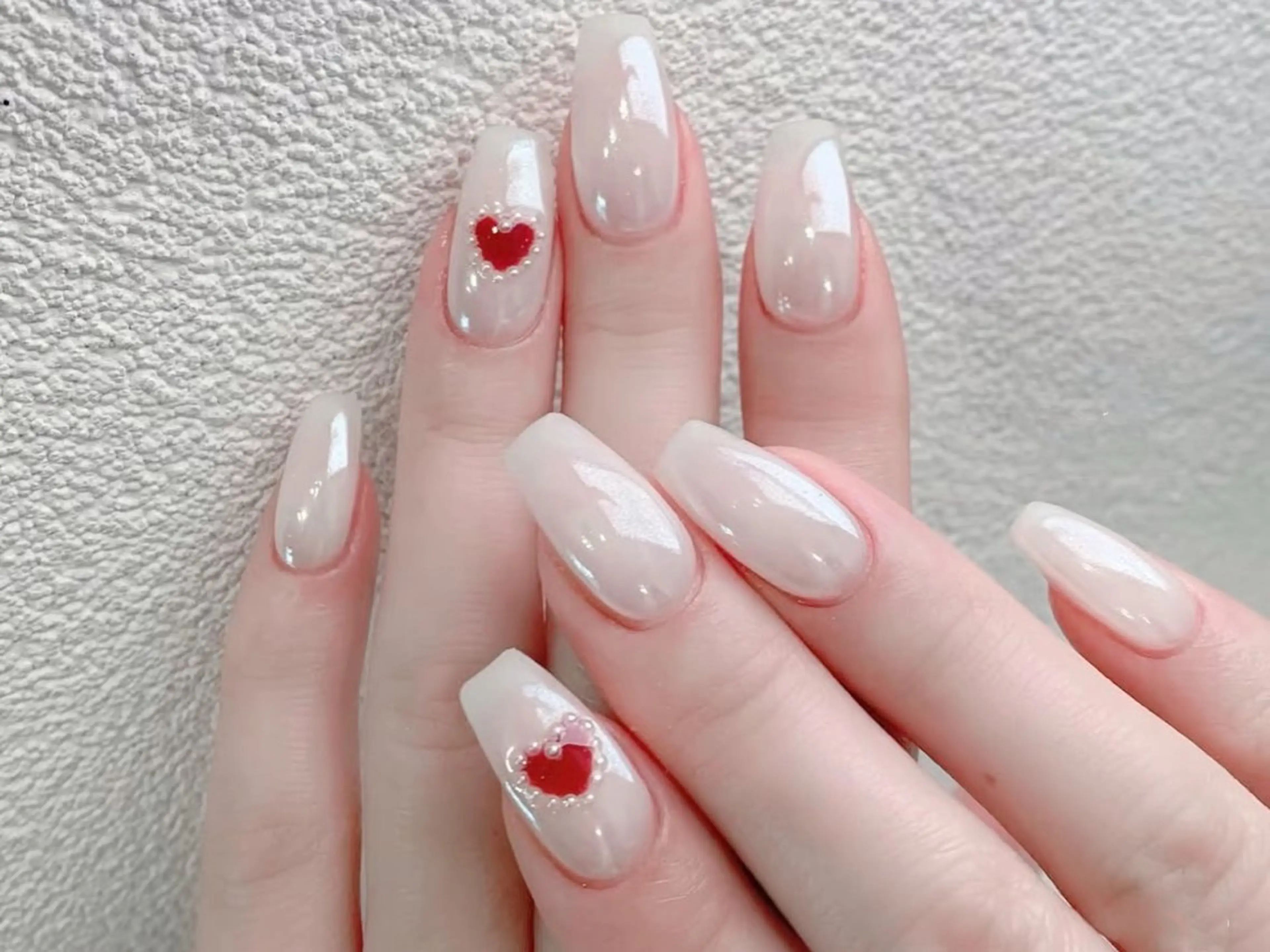 ネイル オーロラネイル チークネイル 長さ出し フットネイル フレンチネイル ハンドネイル ハンドケア Zz nail salonのネイルデザイン
