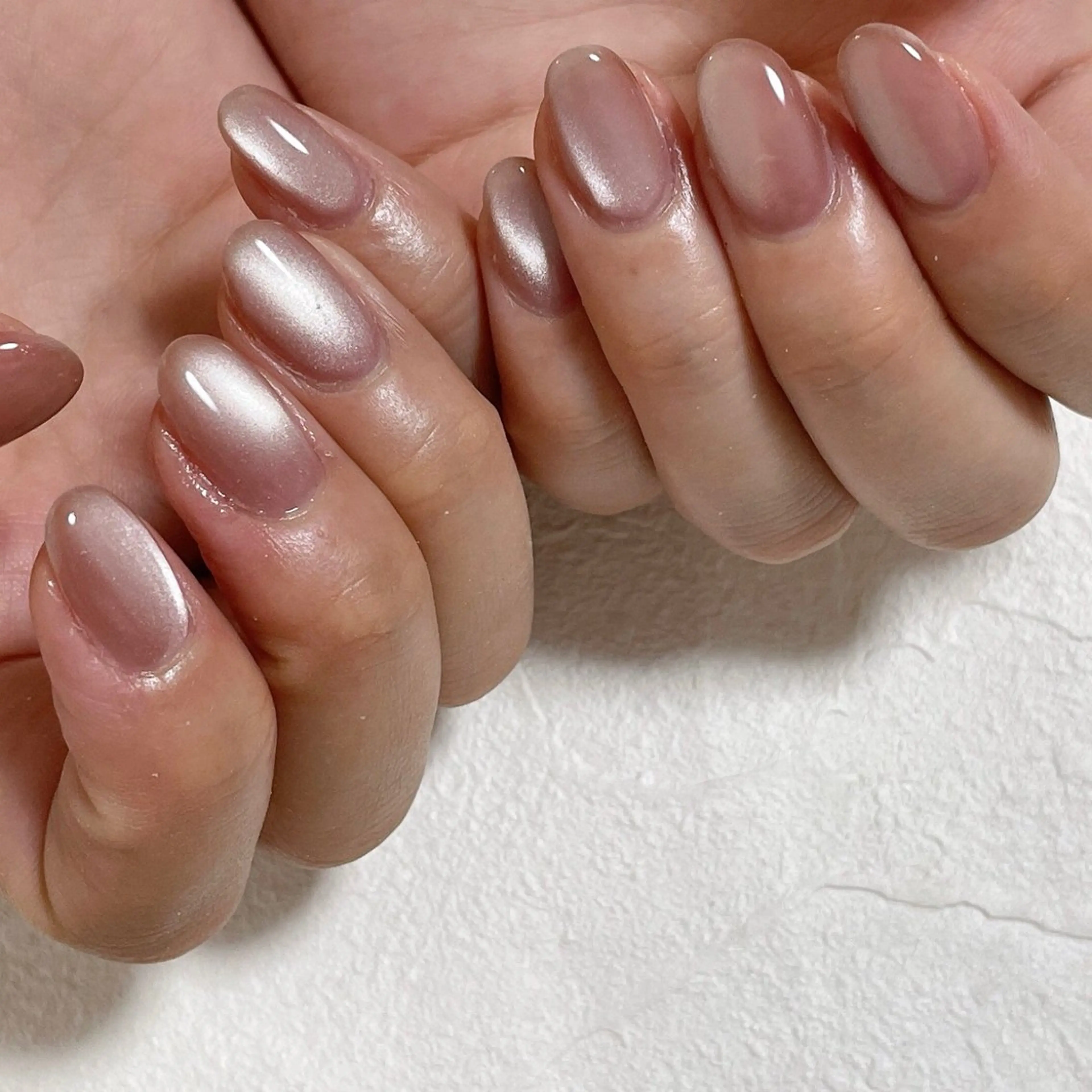 ネイル オーロラネイル フットネイル フレンチネイル ジェルネイル 韓国ネイル ハンドネイル Mogu nail 二子玉川のネイルデザイン