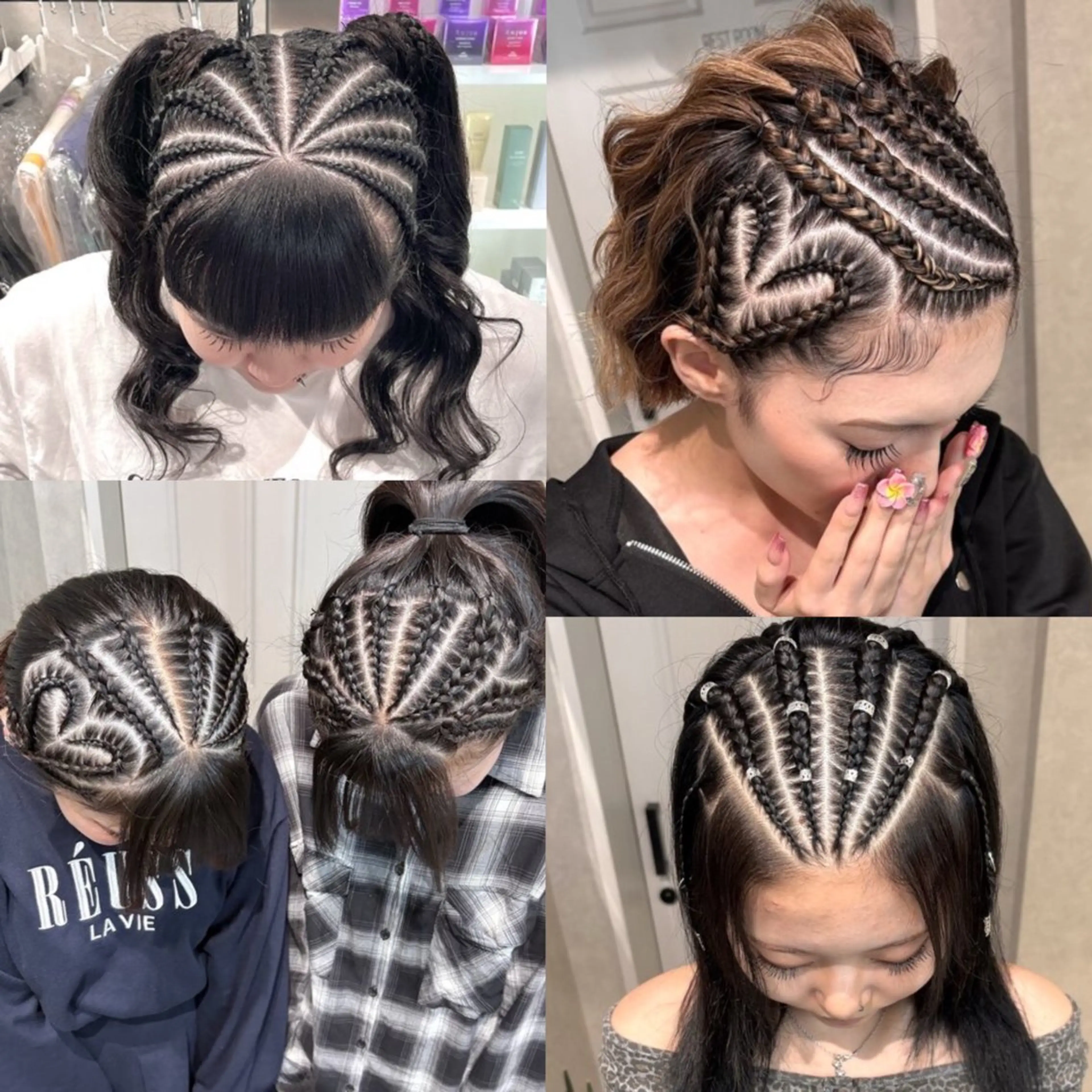 【ハーフ】コーンロウ(6本〜)の写真