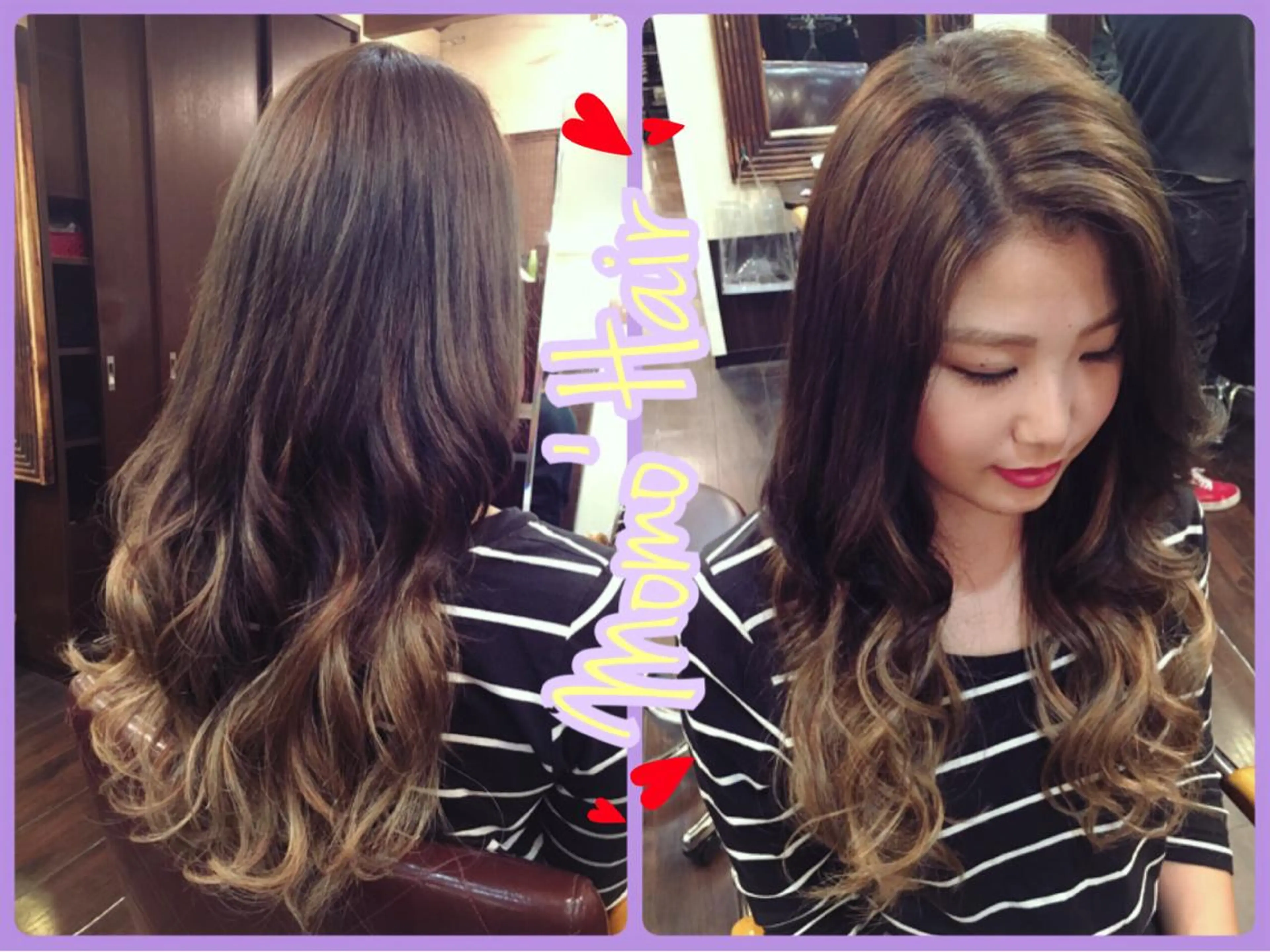 セミロング ロング カラー アッシュ ベージュカラー グラデーションカラー エクステ レイヤーカット カット ヘアカラー エクステ ヘアセット 韓国ヘア🤍髪質改善 🇰🇷AKANEのヘアスタイル