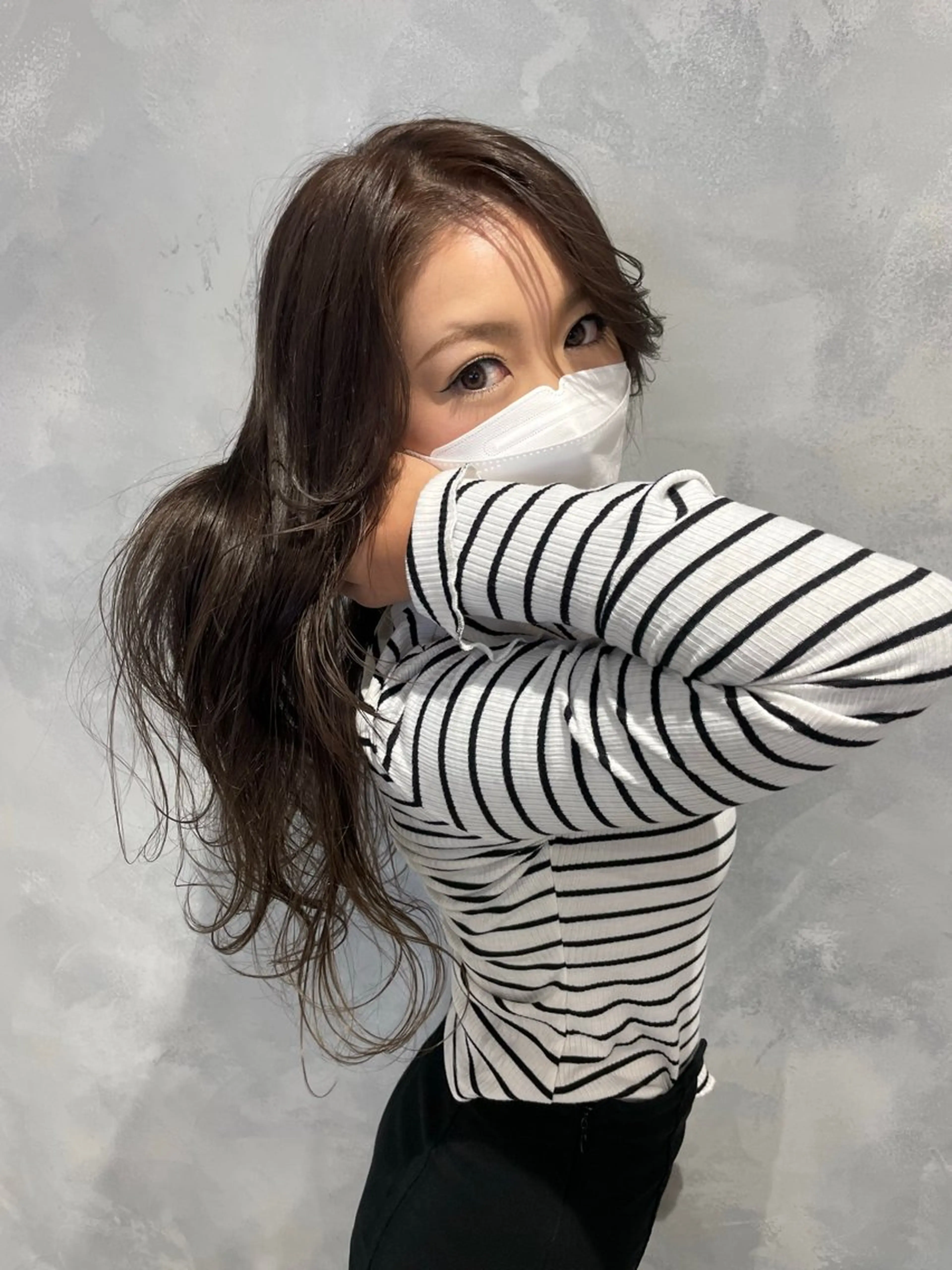 ロング カラー ヘアアレンジ ベージュカラー カット ヘアカラー トリートメント 飯田 祥哉のヘアスタイル