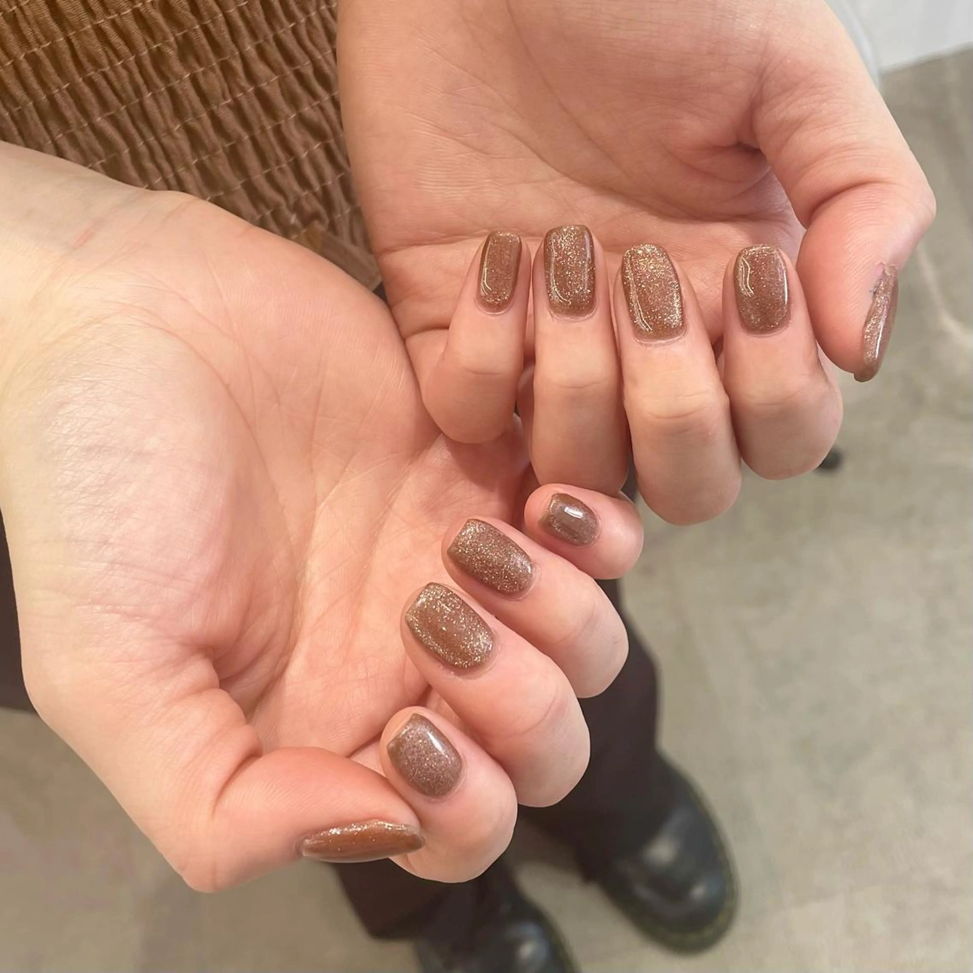 セミロング カラー パーマ ヘアアレンジ メンズ キッズ ネイル マツエク・マツパ アイブロウ ブラウン マグネットネイル mona/ ストレートスタイル✨のヘアスタイル