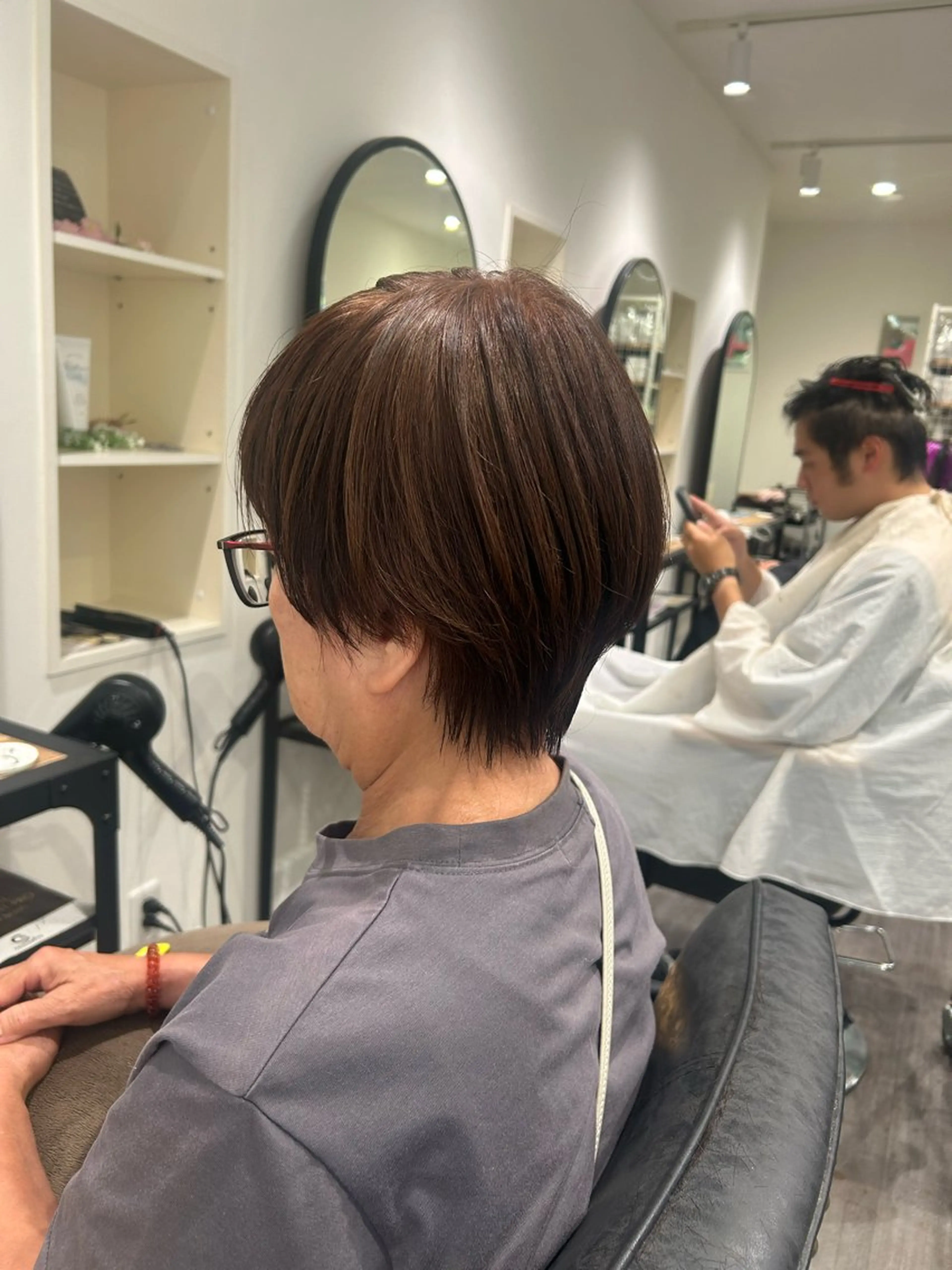 ショート カラー 丸みショート ベージュカラー ショートヘア カット ヘアカラー トリートメント cocotte 💟草間紫音💟のヘアスタイル