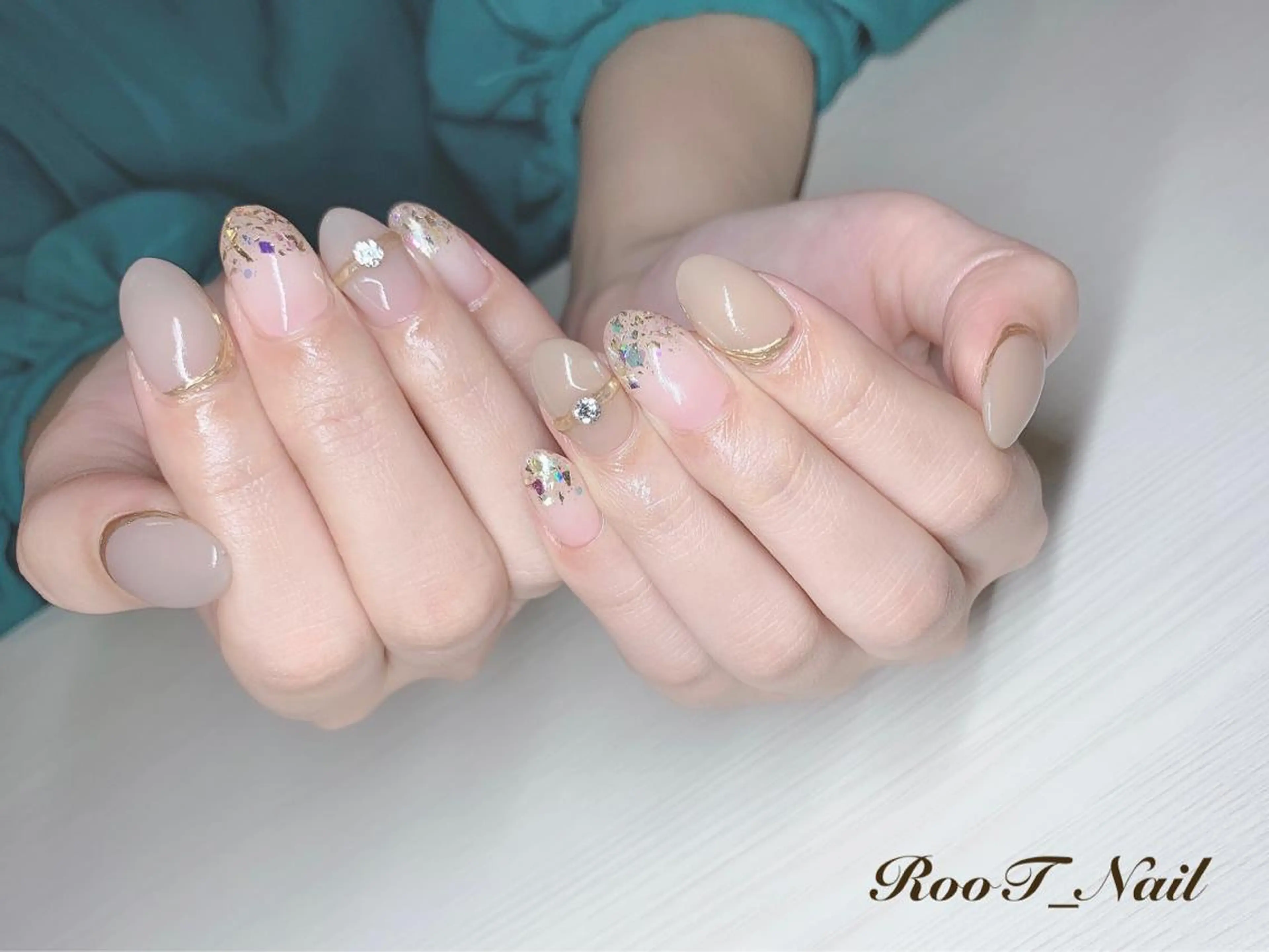 メンズ キッズ ネイル キラキラネイル ハンドネイル RooT Nailのネイルデザイン