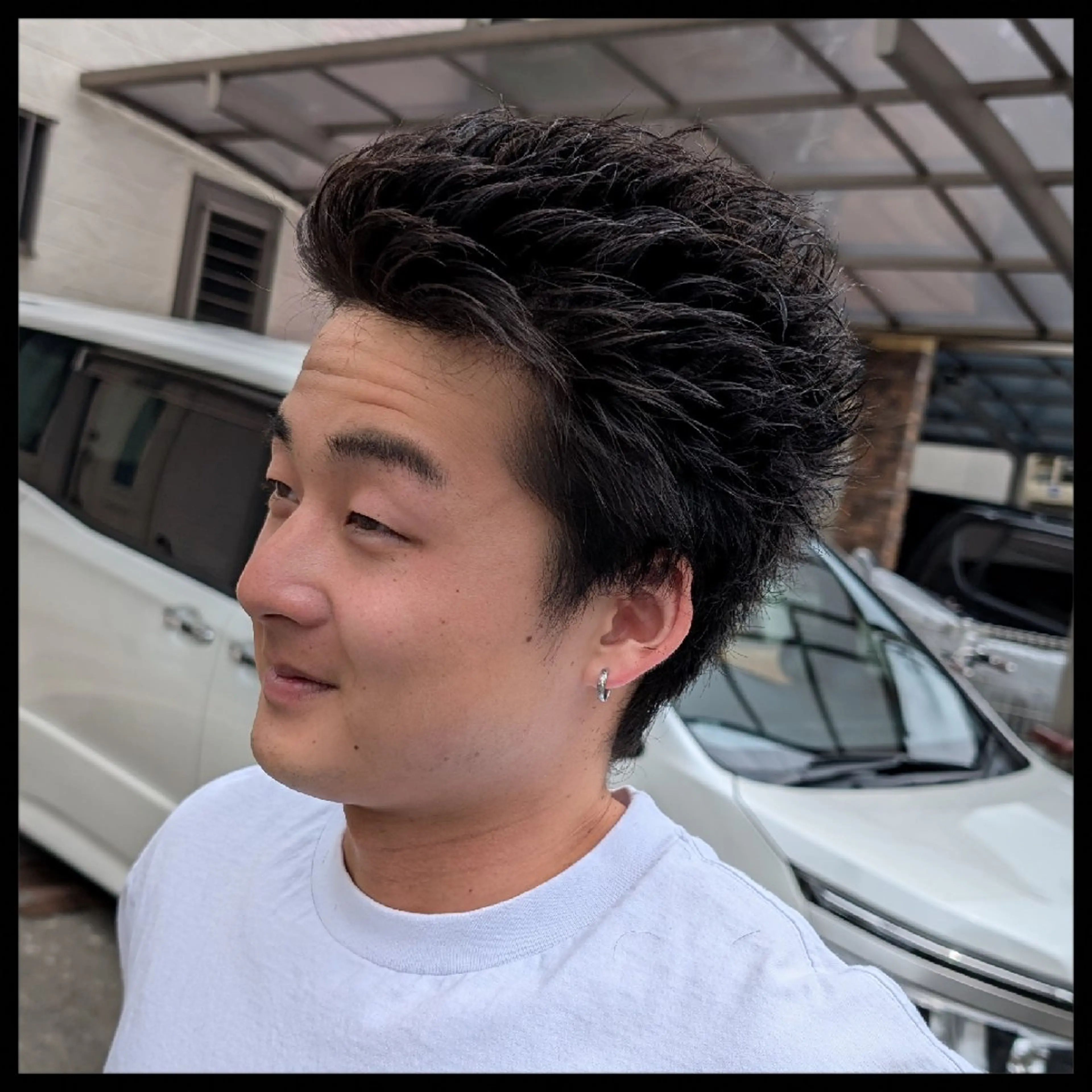 ショート ショートヘア VOICEbarber高野店所属・今井 杏星 【フェー ド/セット/パーマ】のヘアスタイル