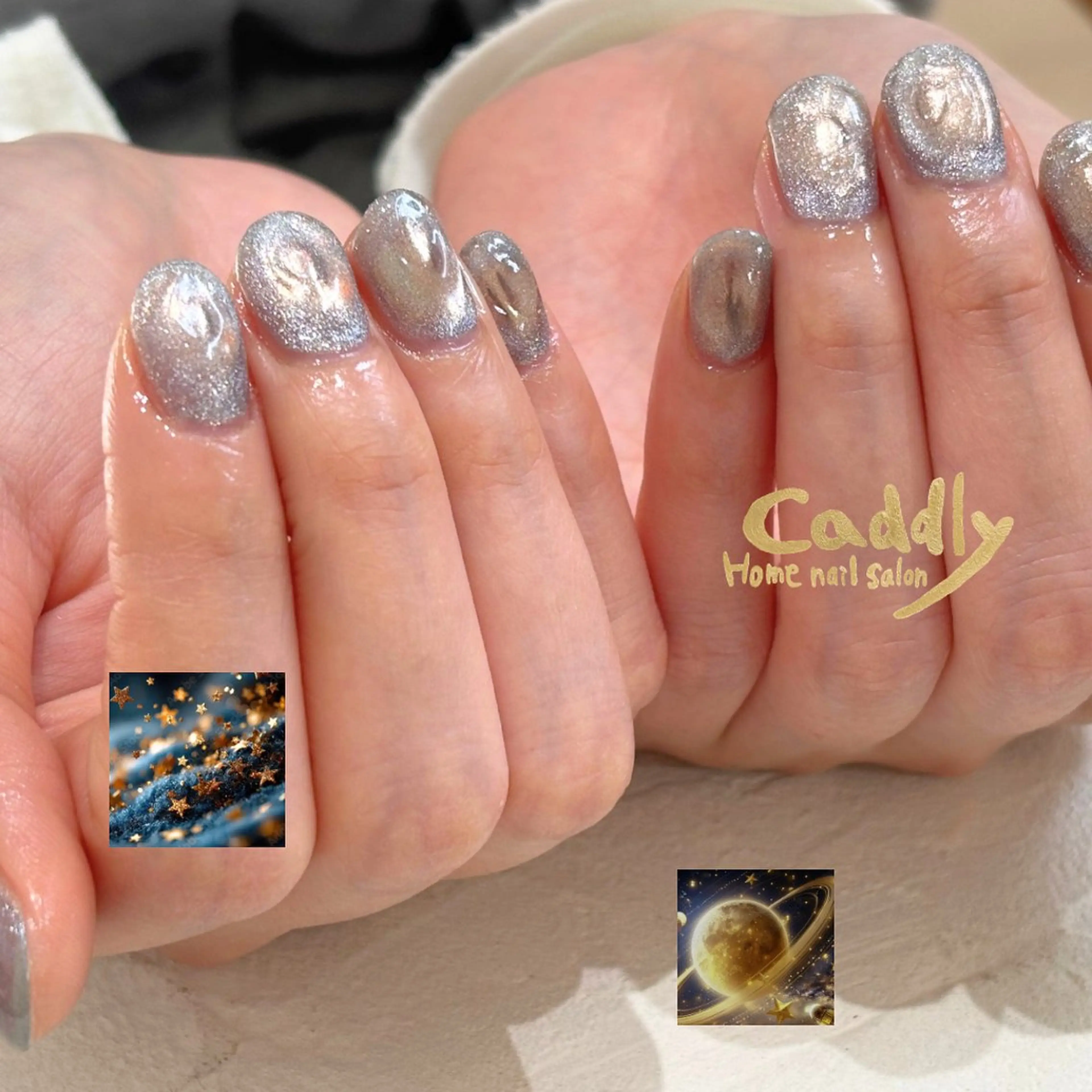 ネイル ブラウン ハンドネイル caddly naoのネイルデザイン