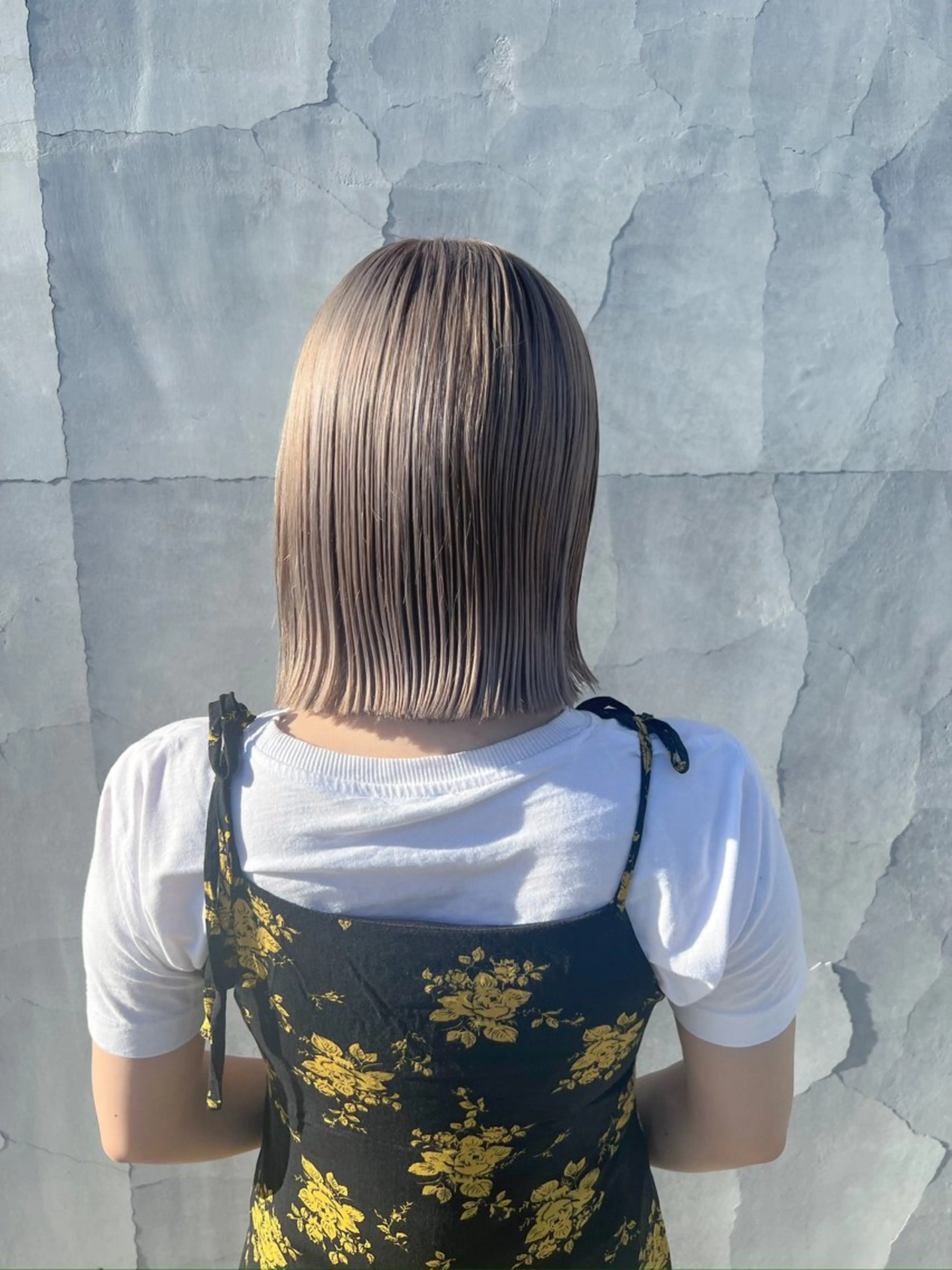 ミディアム カラー 透明感カラー ボブ カット ヘアカラー トリートメント つくばUtooe's 副店長　寺沢颯のヘアスタイル