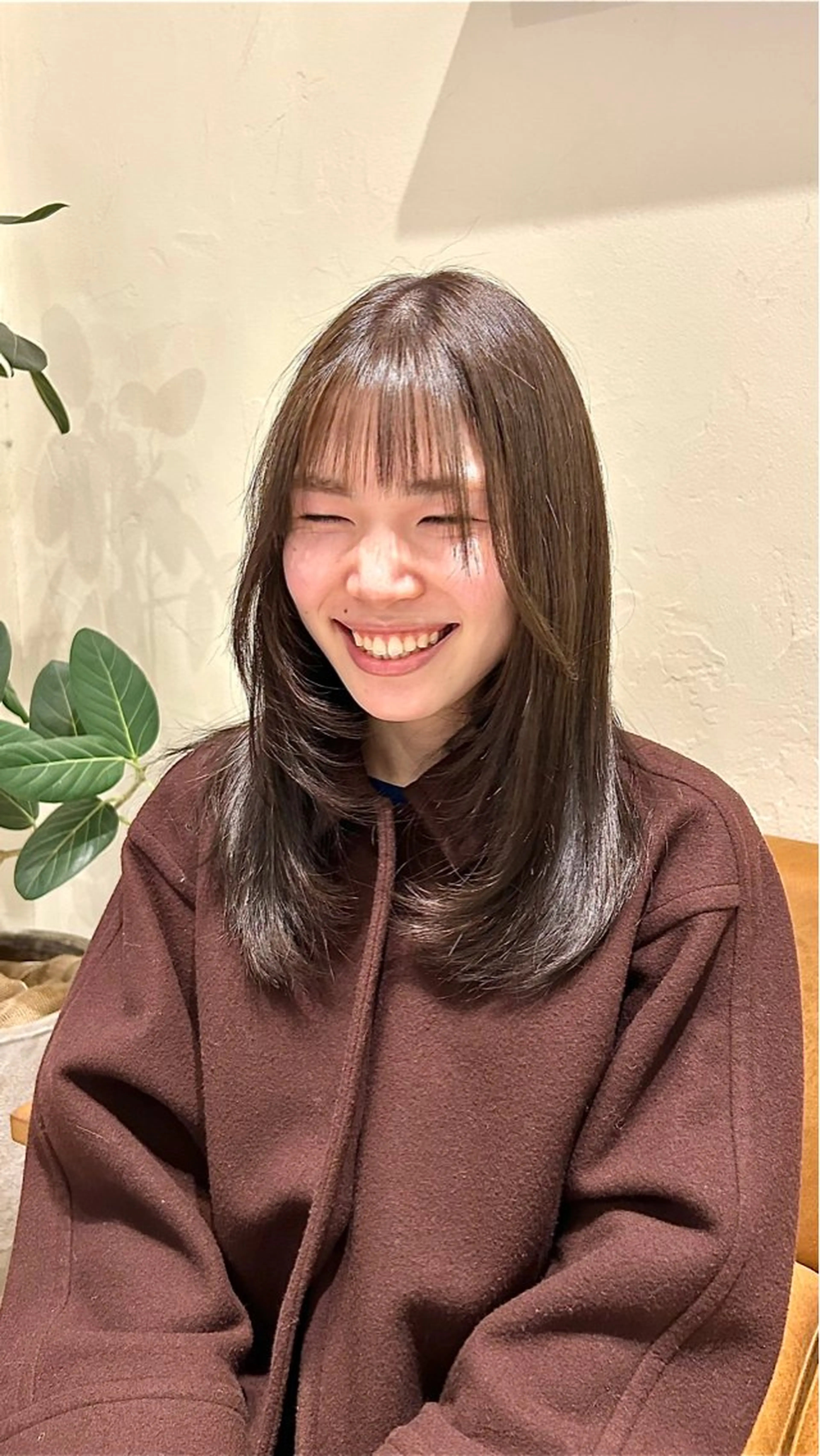 セミロング カラー ヘアカラー トリートメント 🫧ニュアンスカラー 🫧横田 冴🫧のヘアスタイル