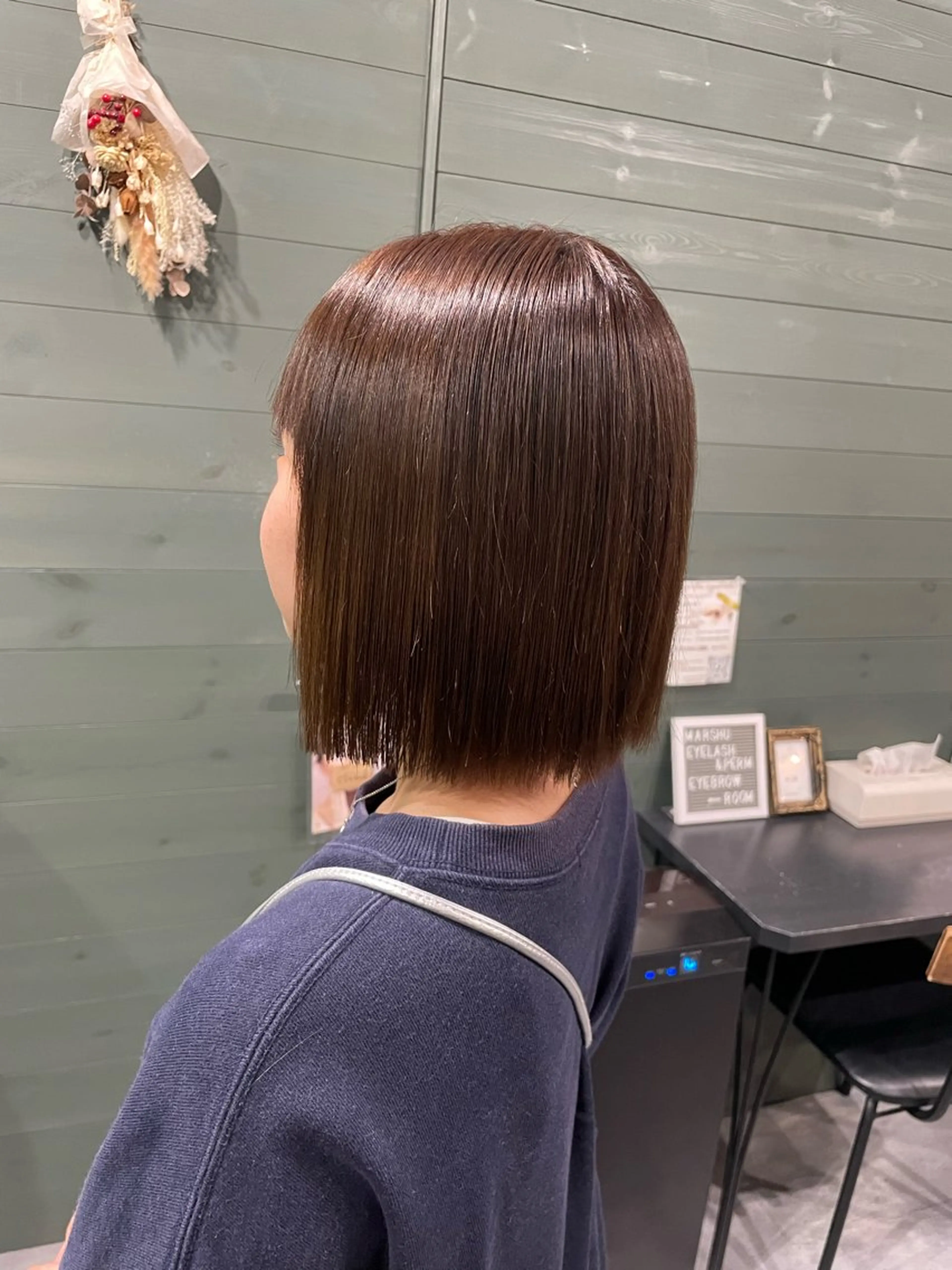 ミディアム カラー カット ヘアカラー 石川 聖奈のヘアスタイル
