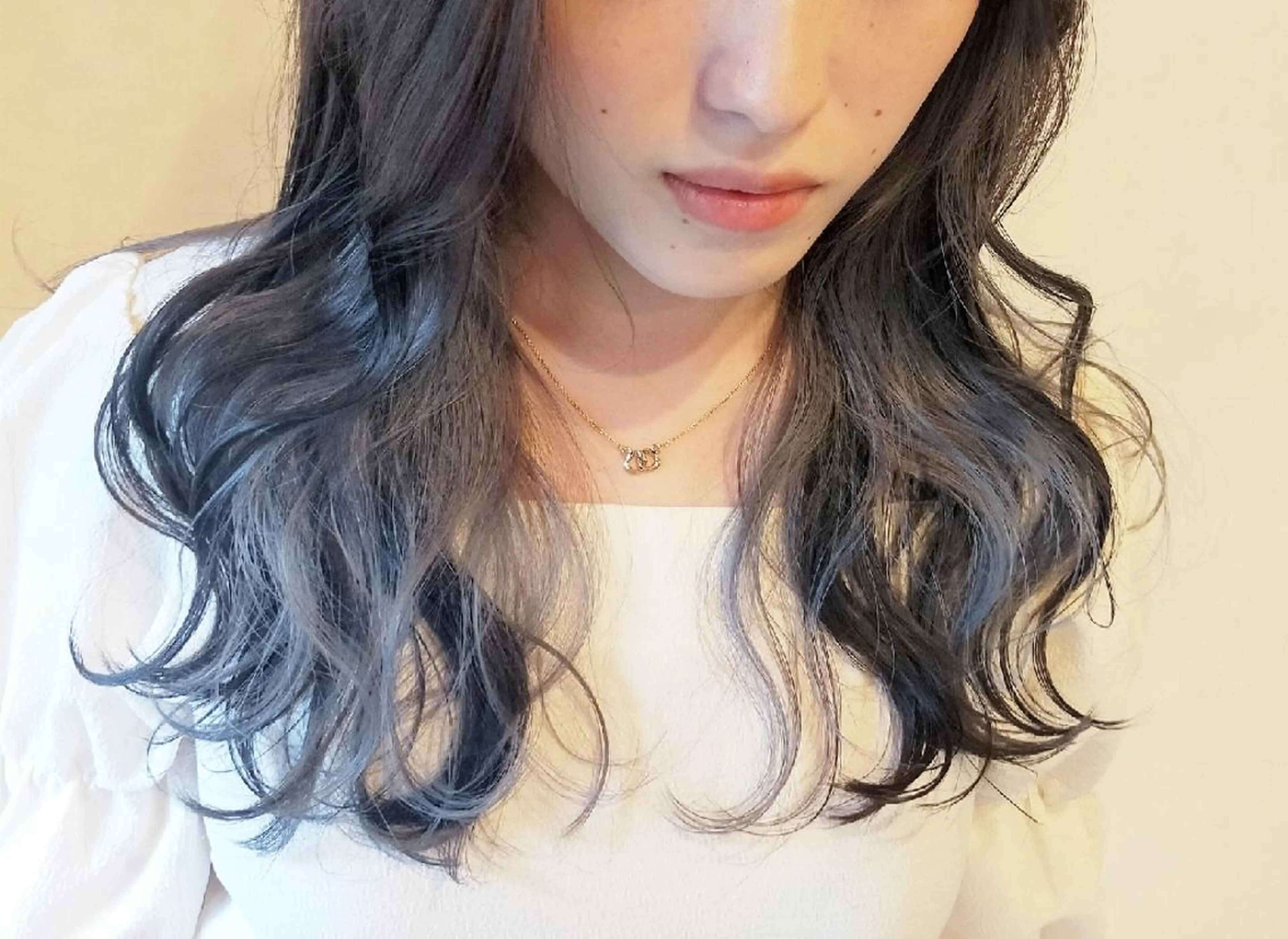 ロング カラー グレージュ JIL BLAN 京都所属・RU RIのヘアスタイル