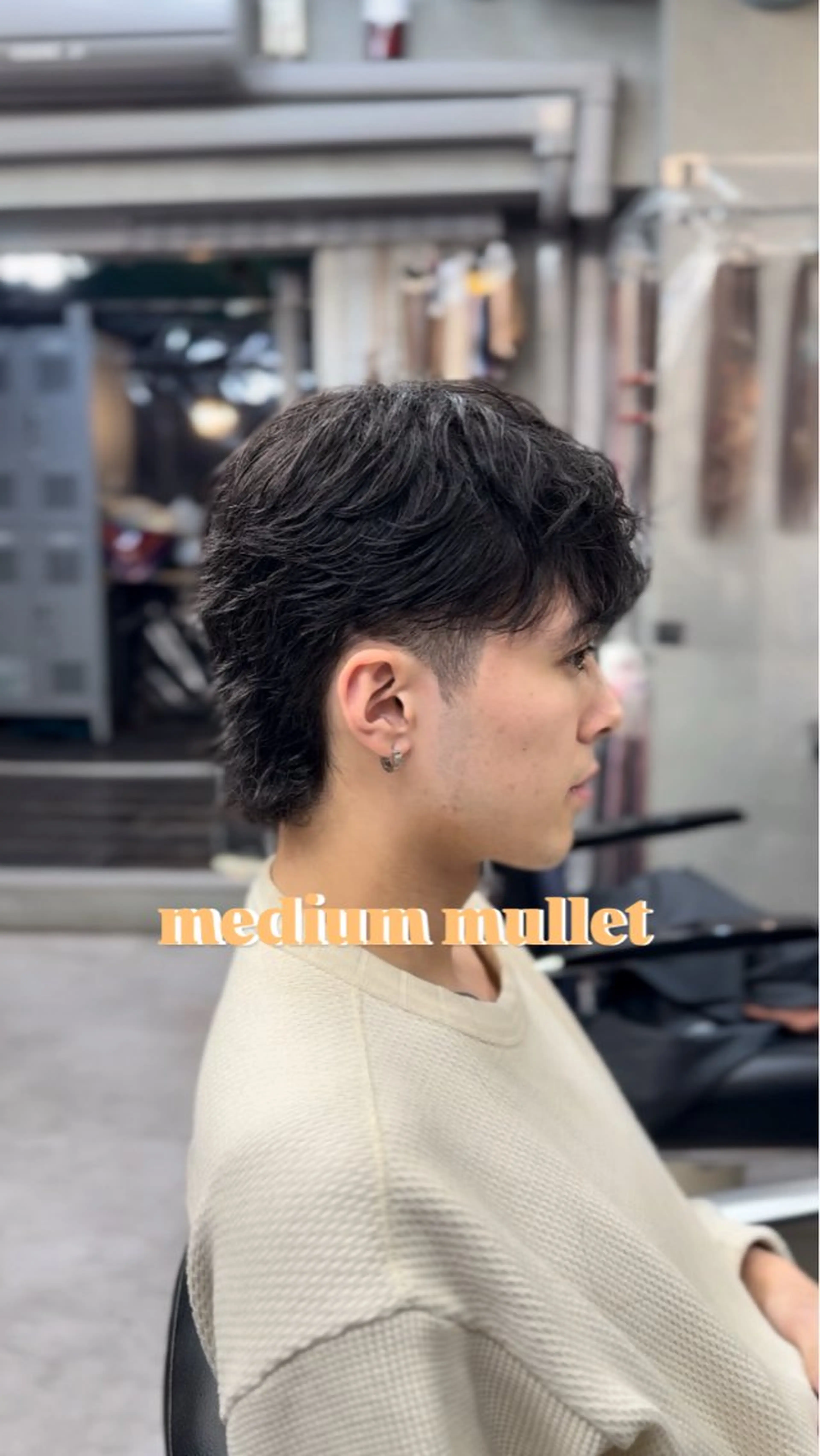 ショート パーマ メンズ マレットヘア カット TNB tokyo所属・パーマ・カット渋谷 トモヤのヘアスタイル