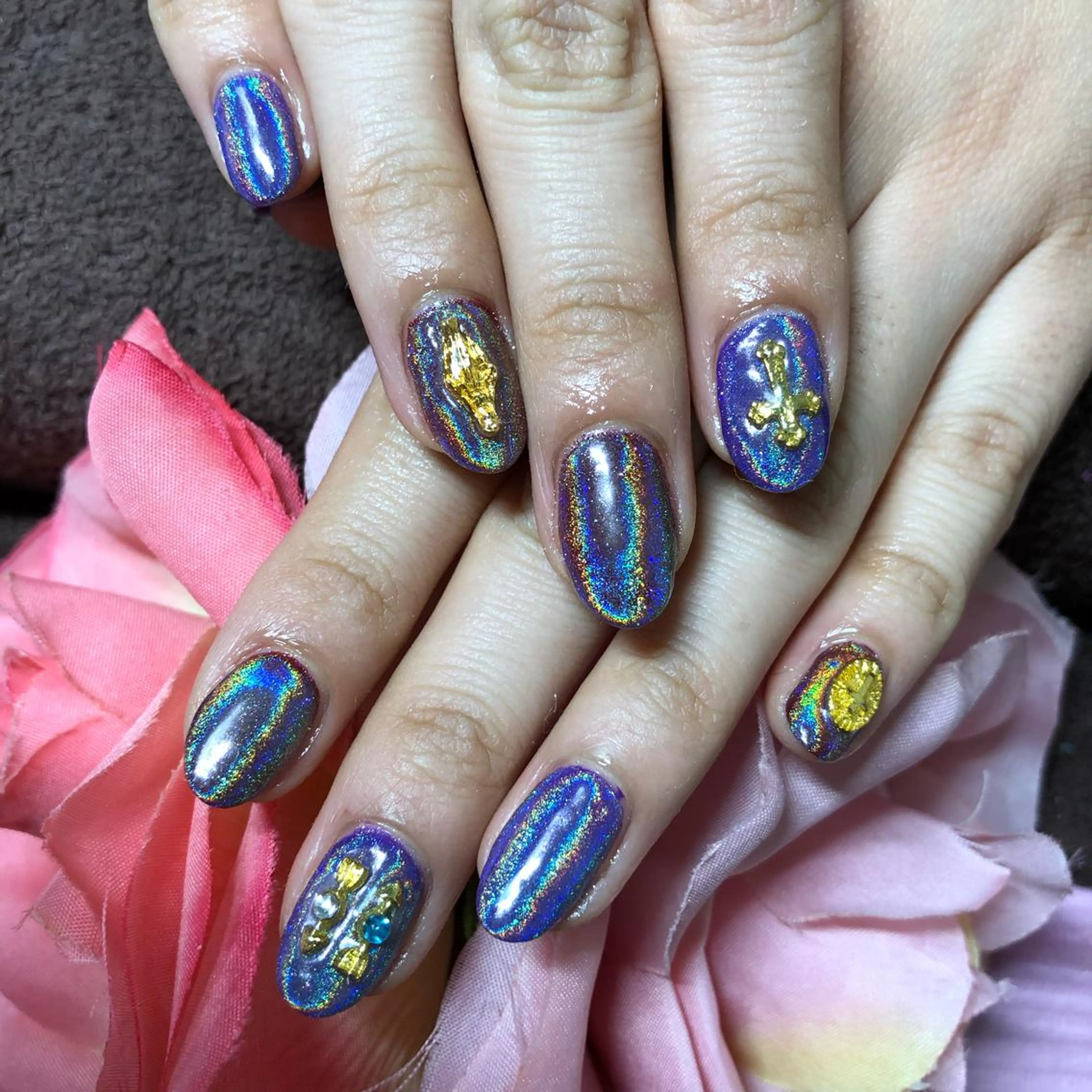 ショート ネイル ボルドー 《LB》ラブリエ Nail&eyeのマツエク・マツパデザイン