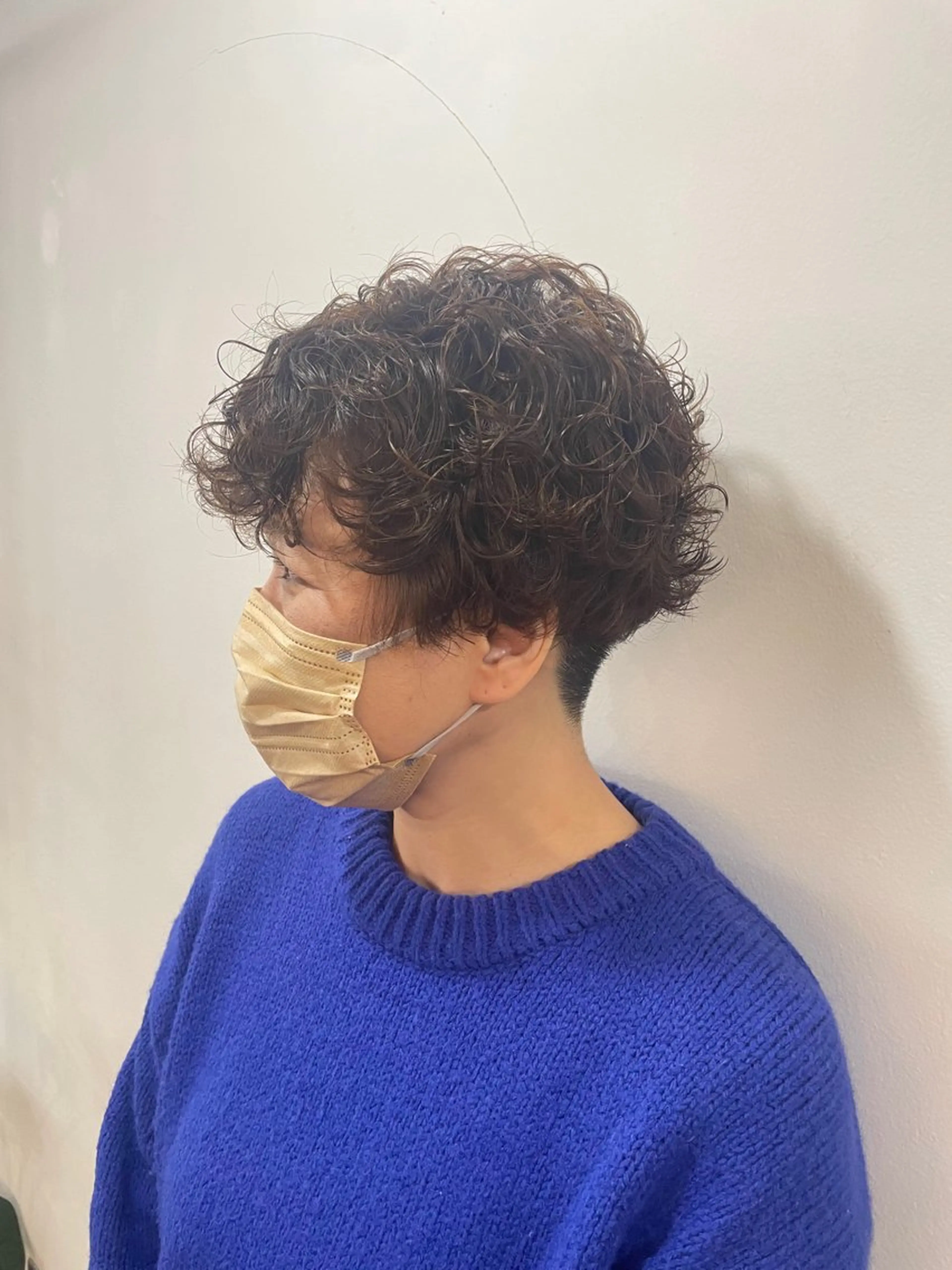 ショート パーマ mopa所属・mopa_kaede 暖色カラー/ロングのヘアスタイル