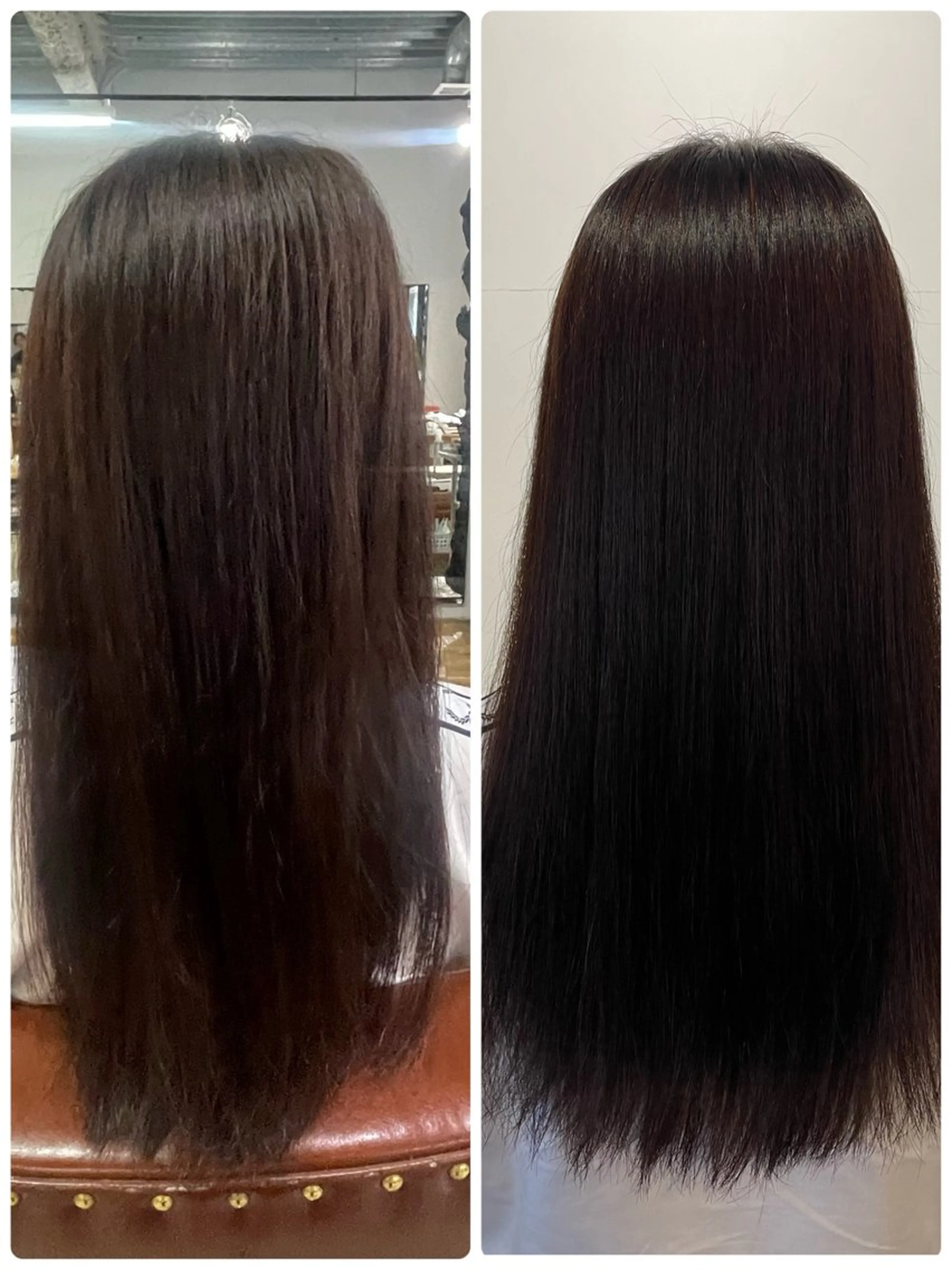 ロング 縮毛矯正 ウシロダ メグミのヘアスタイル