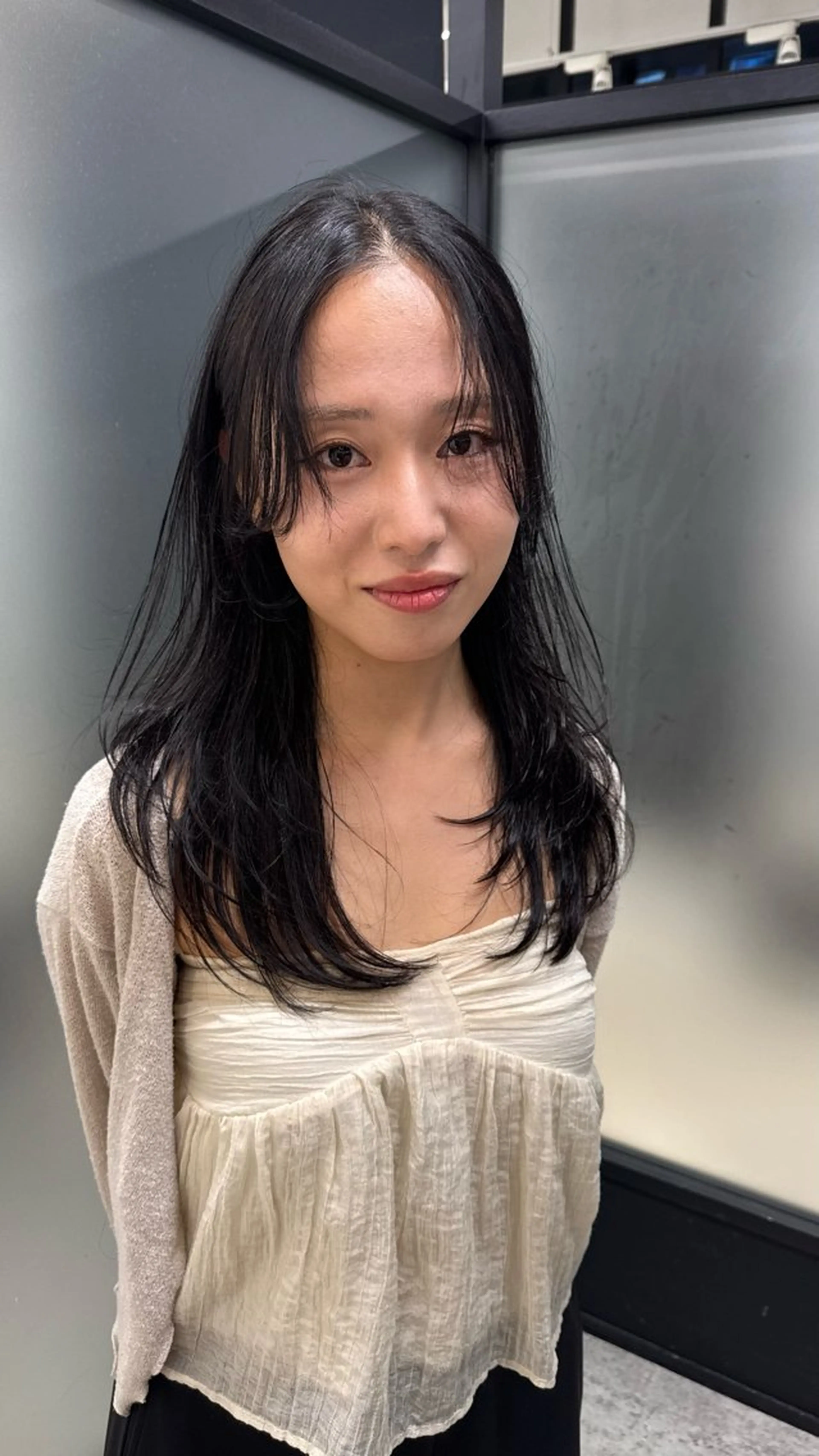 ミディアム ミディアムレイヤー ハッシュカット レイヤーカット カット レイヤーカット/ボブ 韓国ヘア🪄REN.のヘアスタイル