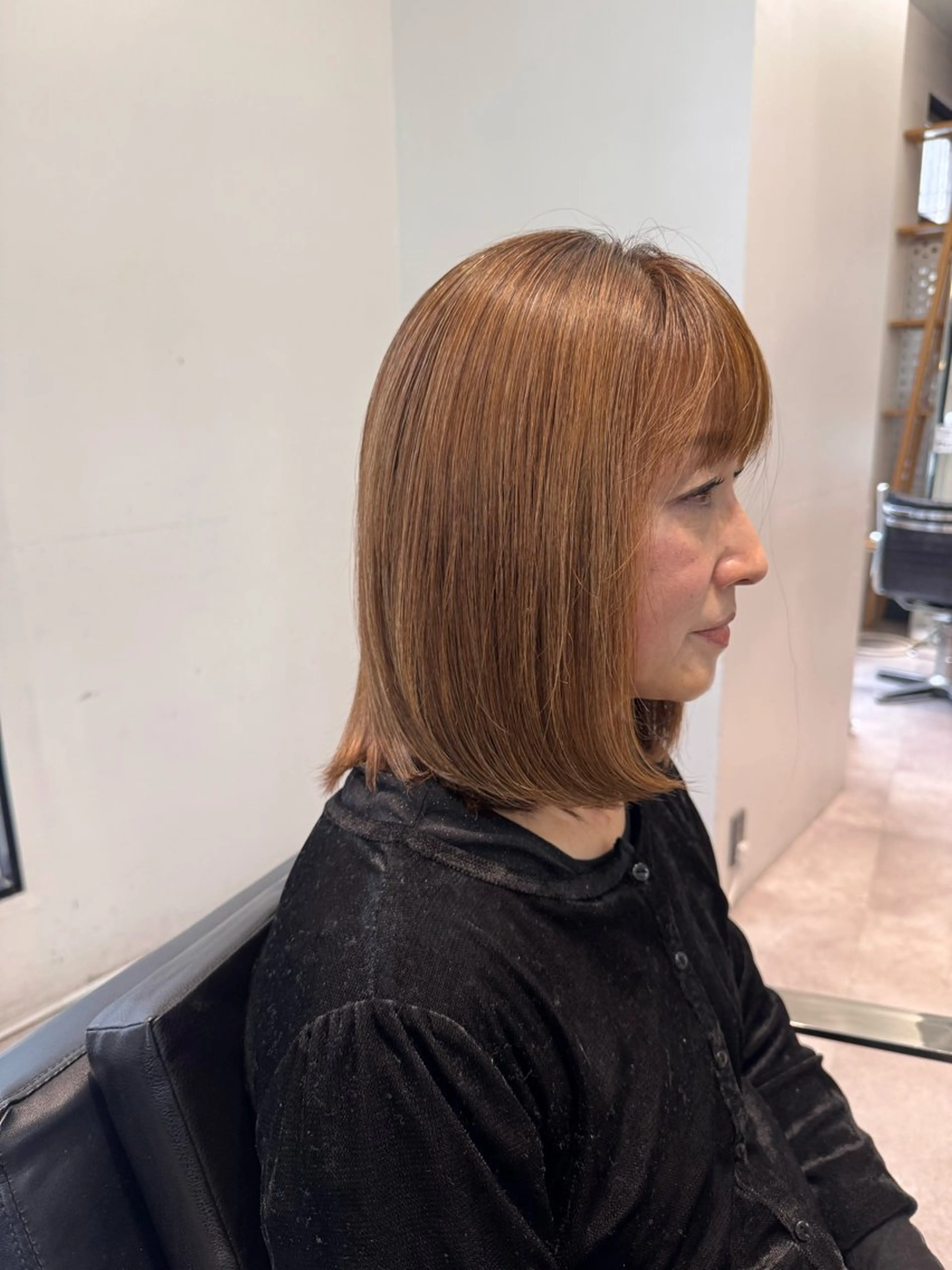 ミディアム カラー ハイライトカラー ハイライト 北村 岳久翔のヘアスタイル