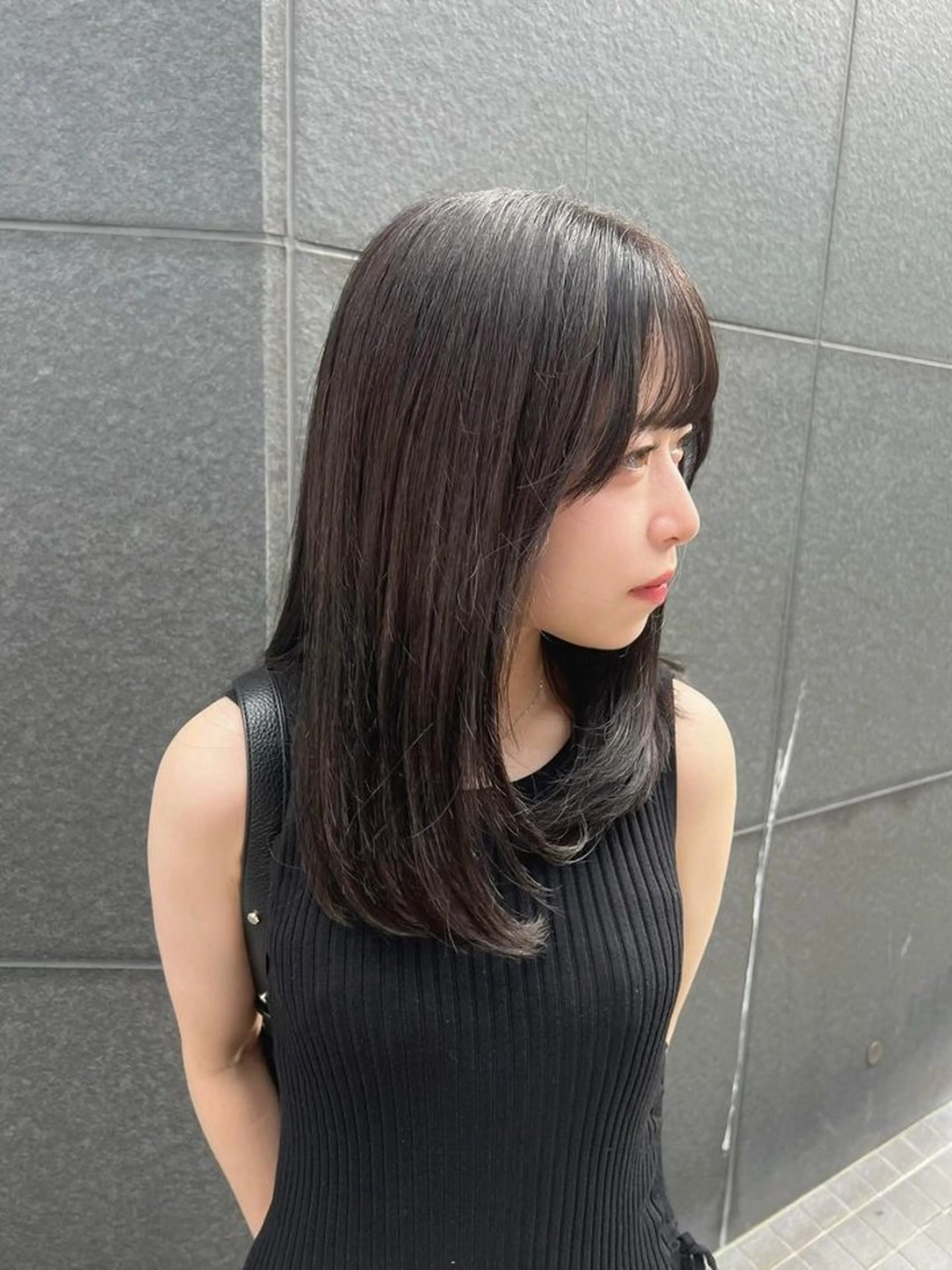 セミロング カラー Neale. ユメのヘアスタイル