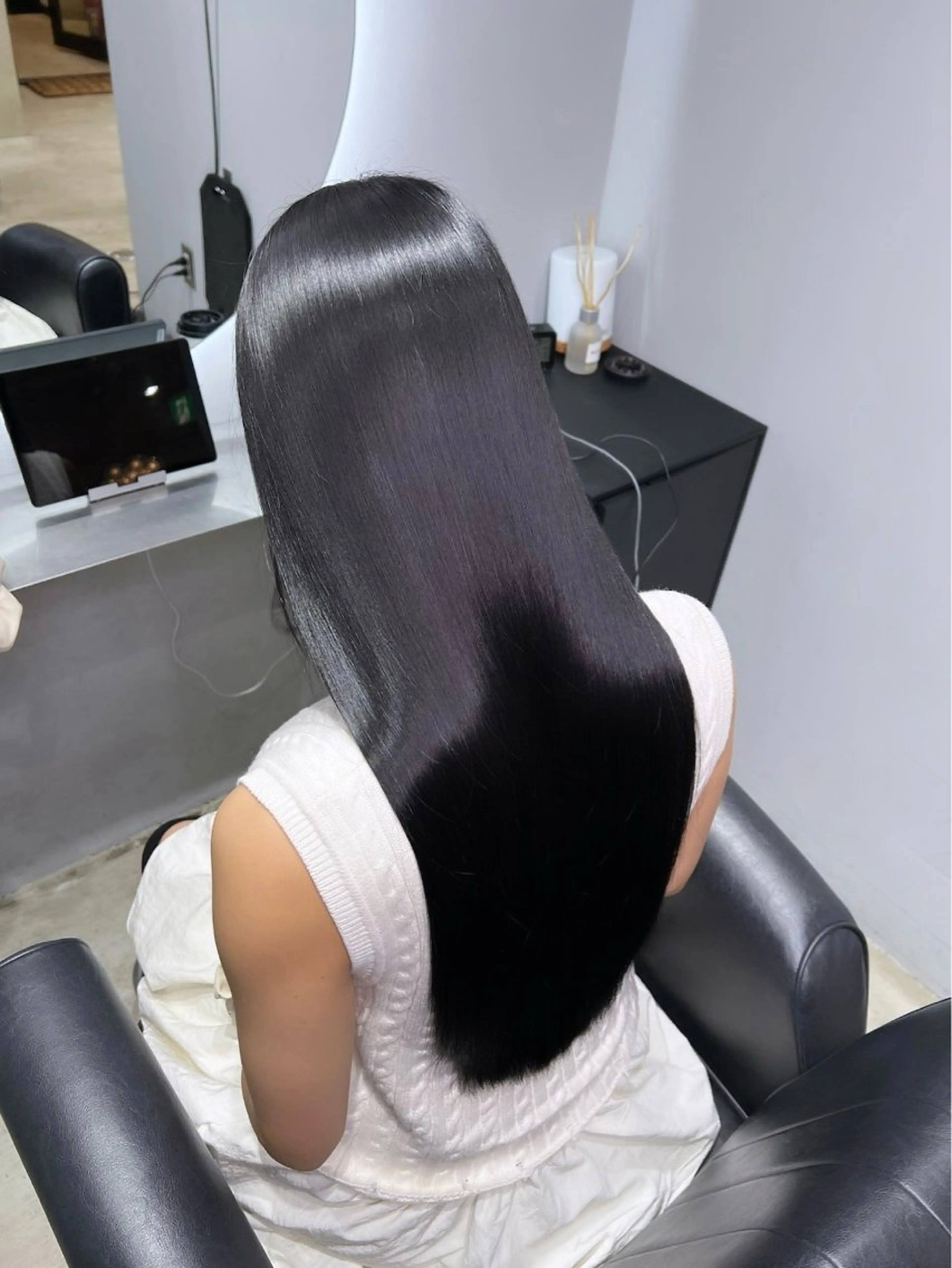 ロング カラー カット ヘアカラー トリートメント etora 渋谷所属・ワンホンヘア🇨🇳 髪質改善/itaruのヘアスタイル