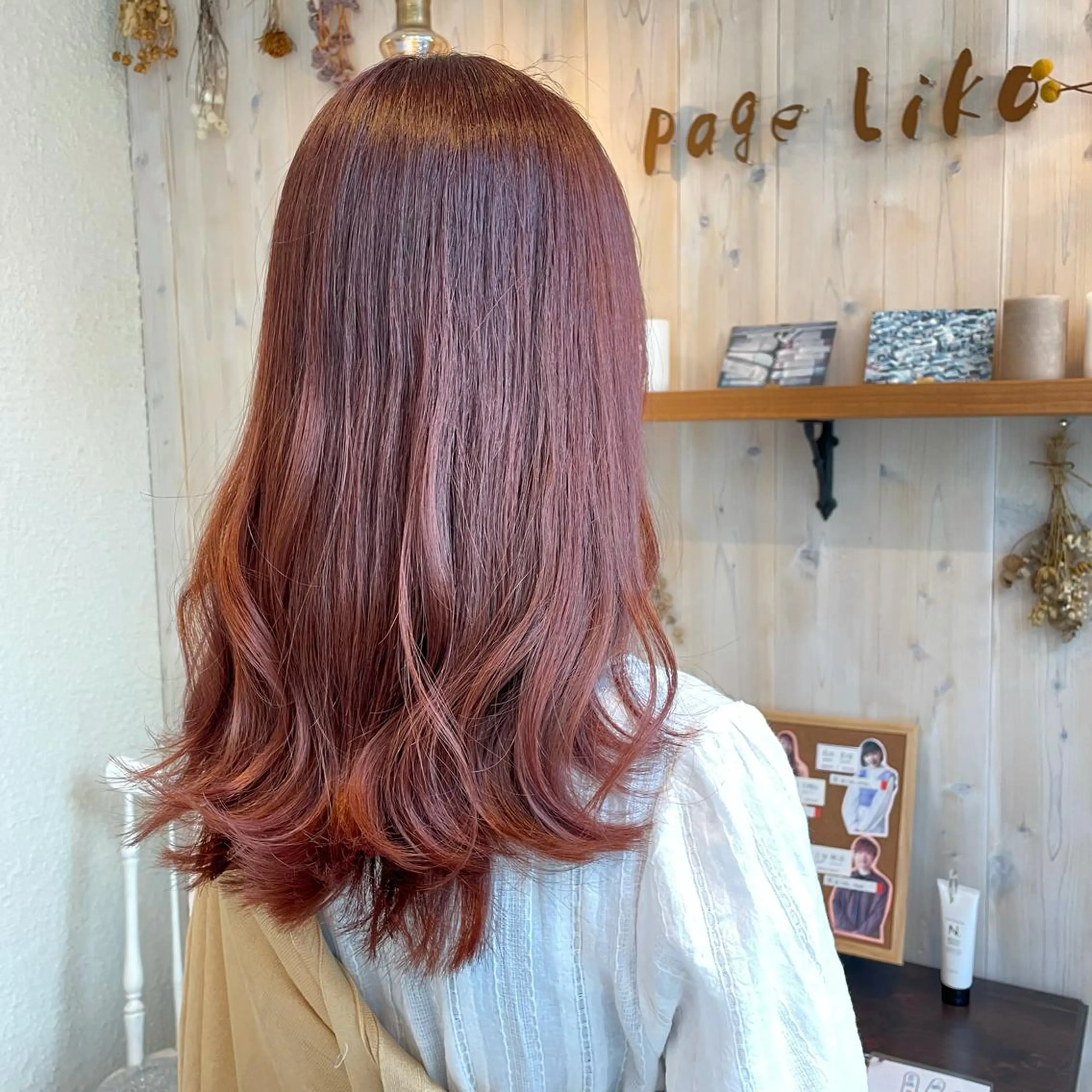 セミロング カラー ブリーチ 透明感カラー/ 寺田千雅子のヘアスタイル