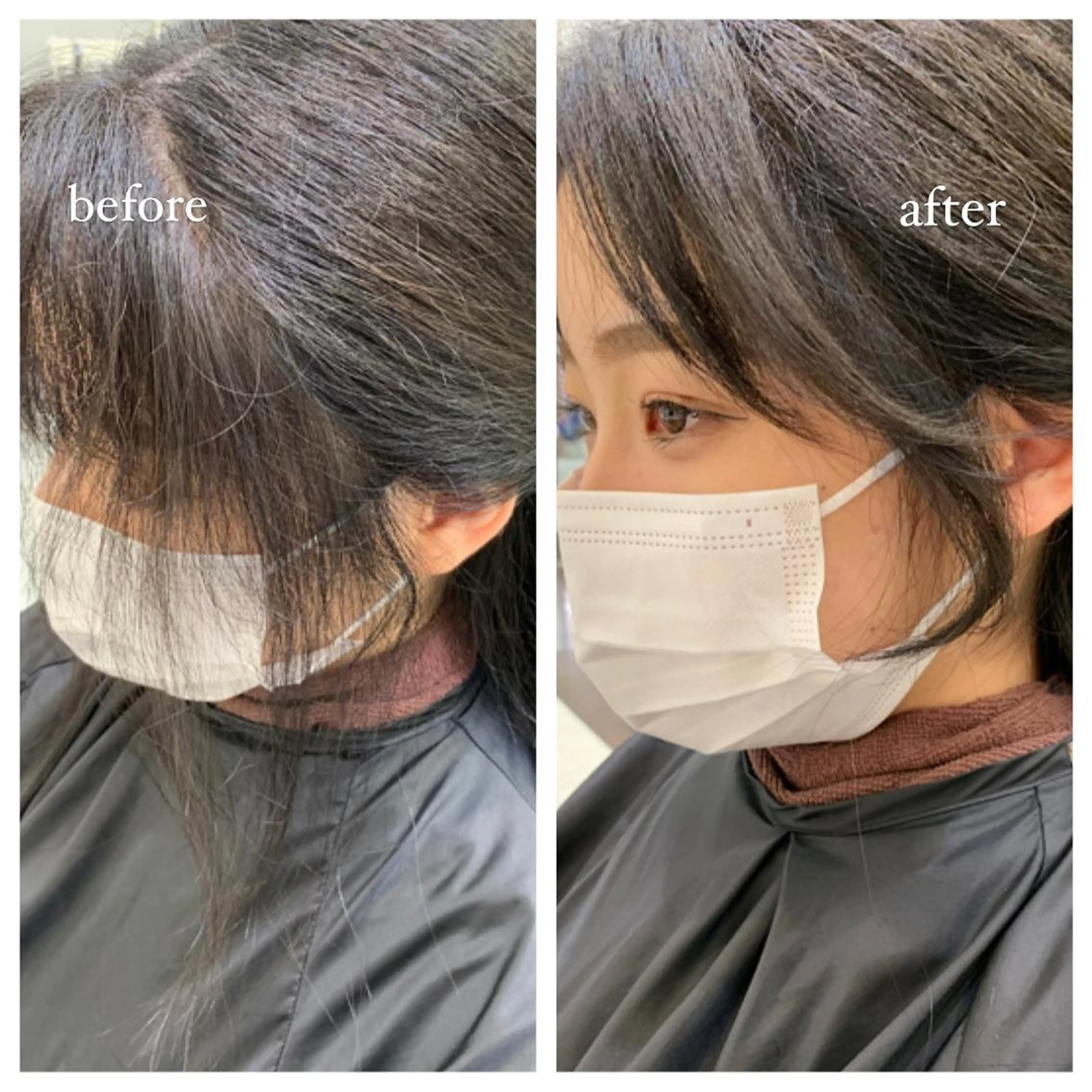 前髪カット(顔まわりカット含む)の写真