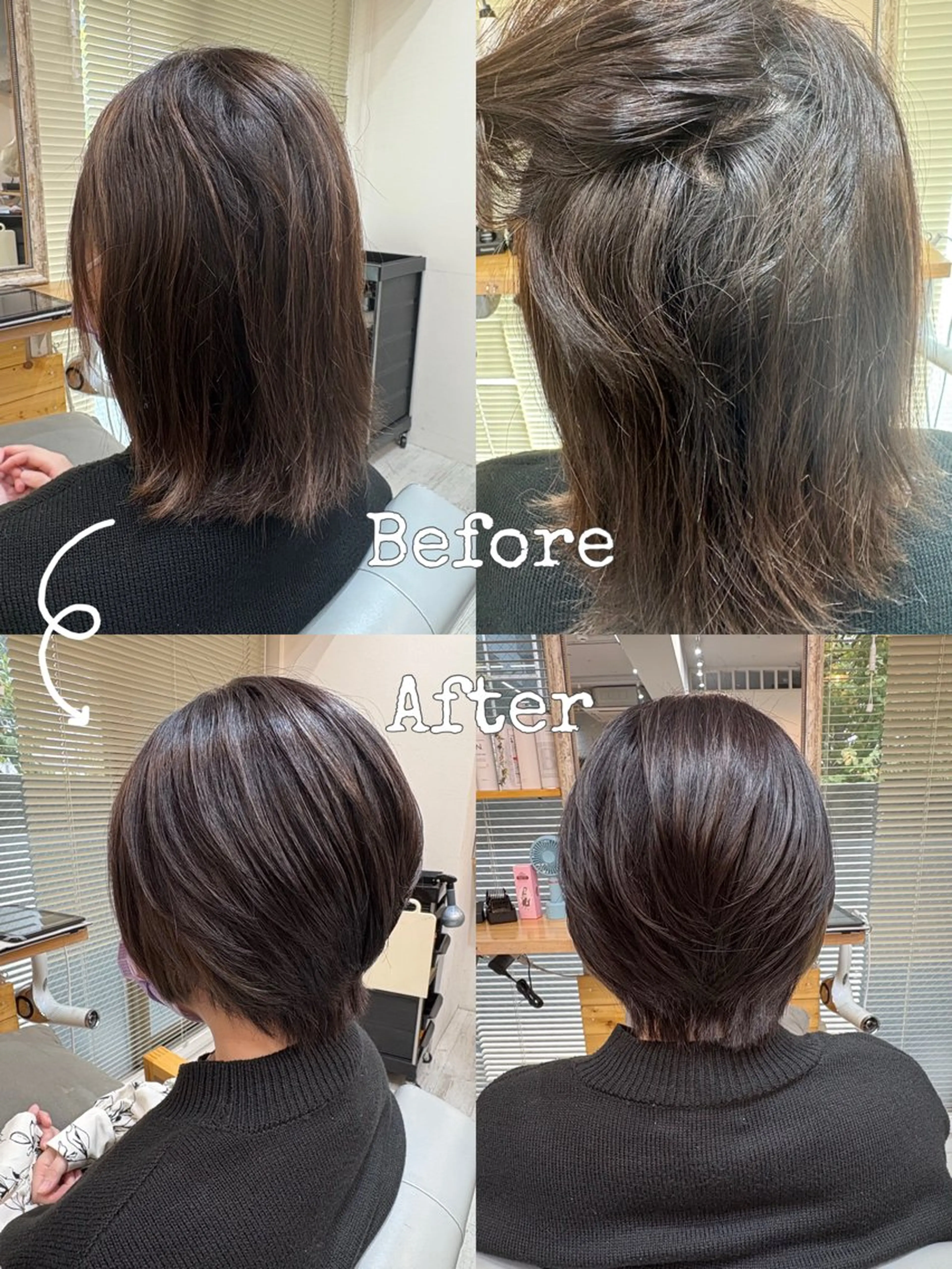 ショート カラー ショートヘア 縮毛矯正 レイヤーカット・ 縮毛矯正 星野のヘアスタイル