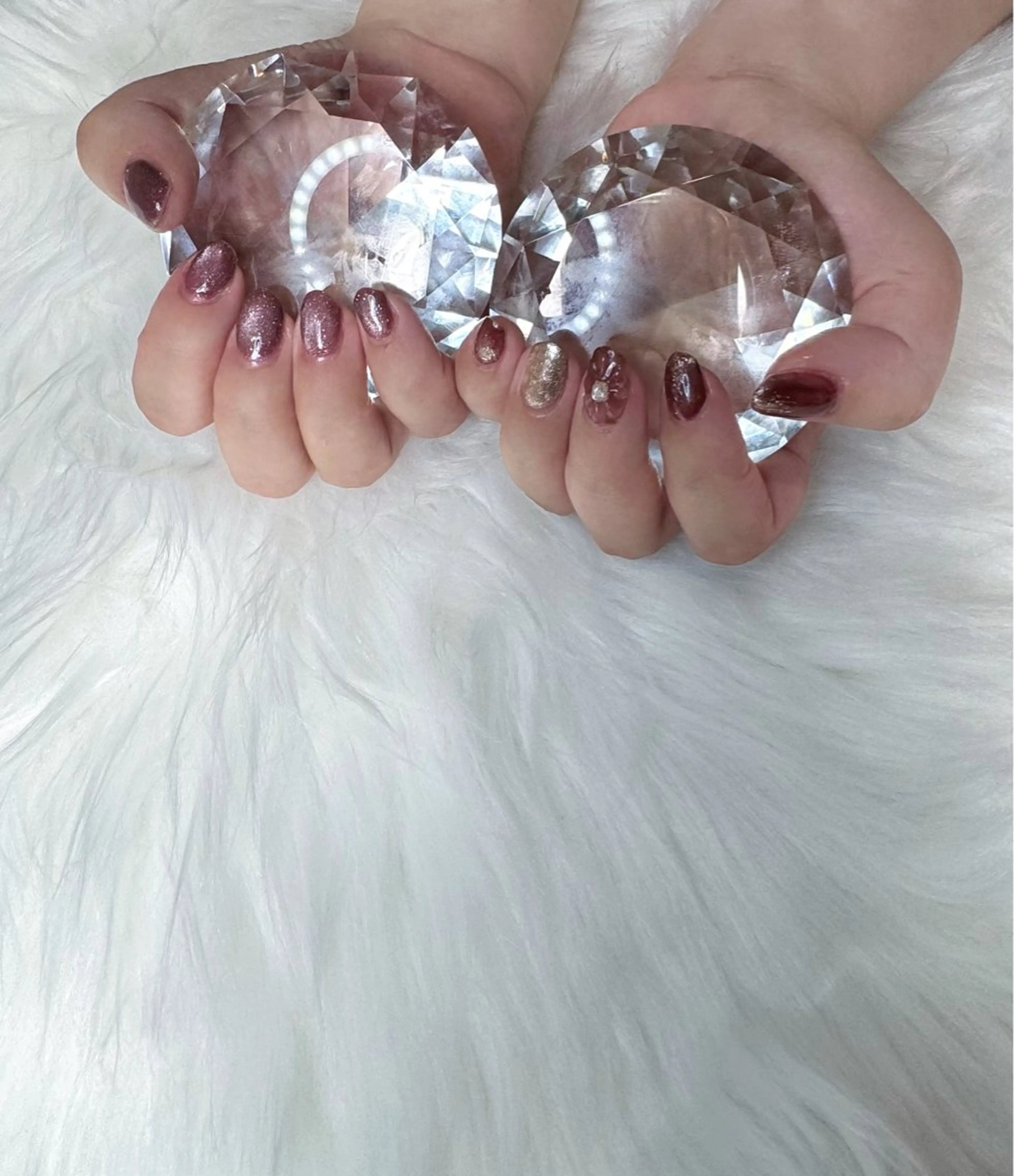 ネイル マグネットネイル ハンドネイル BIJOU yuzuのネイルデザイン