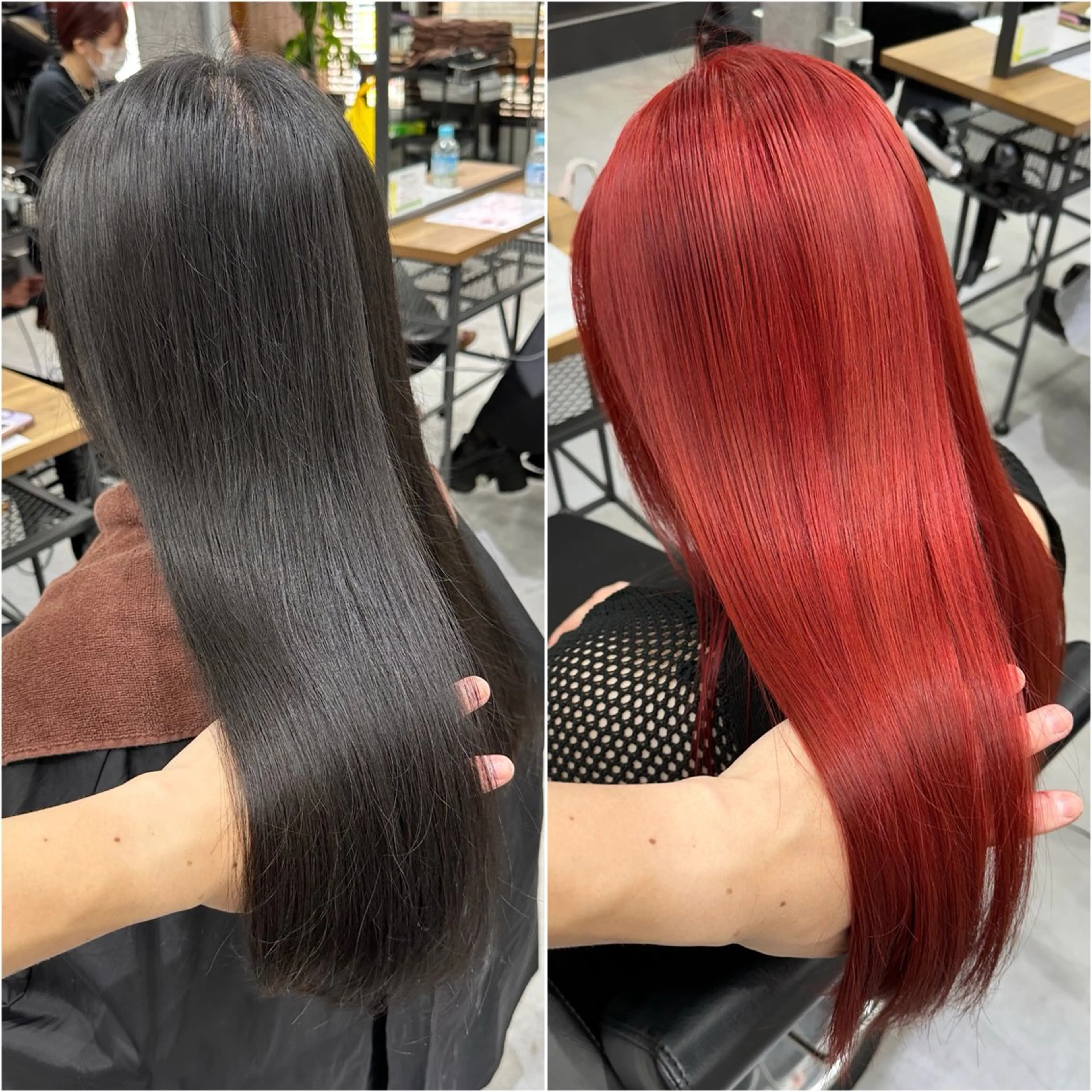 セミロング カラー ブリーチ ケアブリーチ ダブルカラー ハイトーンカラー 髪質改善 KEISUKE/ 艶カラー🧡エクステのヘアスタイル