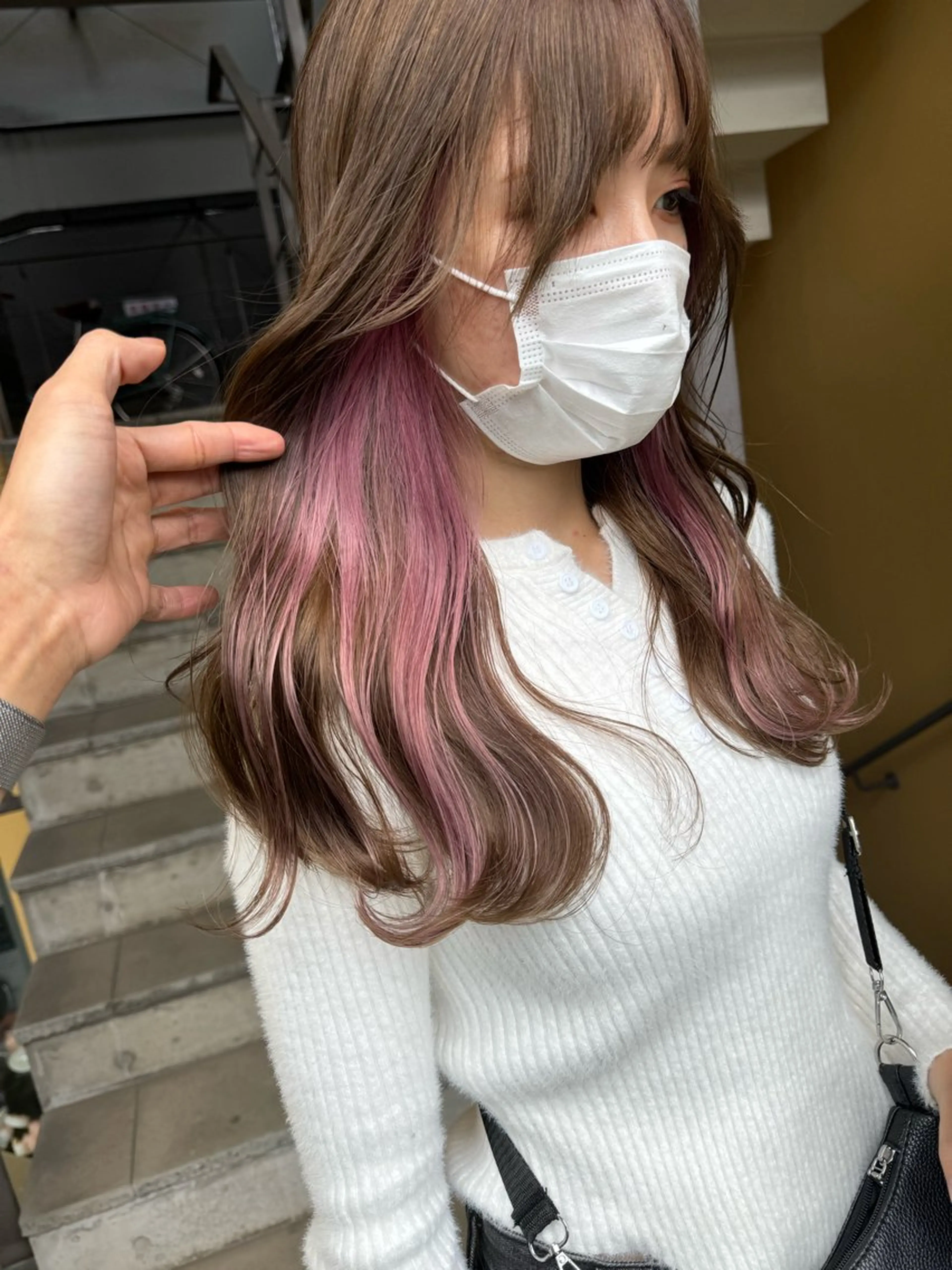 ロング カラー ヘアカラー トリートメント Lond strada 心斎橋所属・🍀小川大輔🍀 ボブ/ブリーチ🥇のヘアスタイル