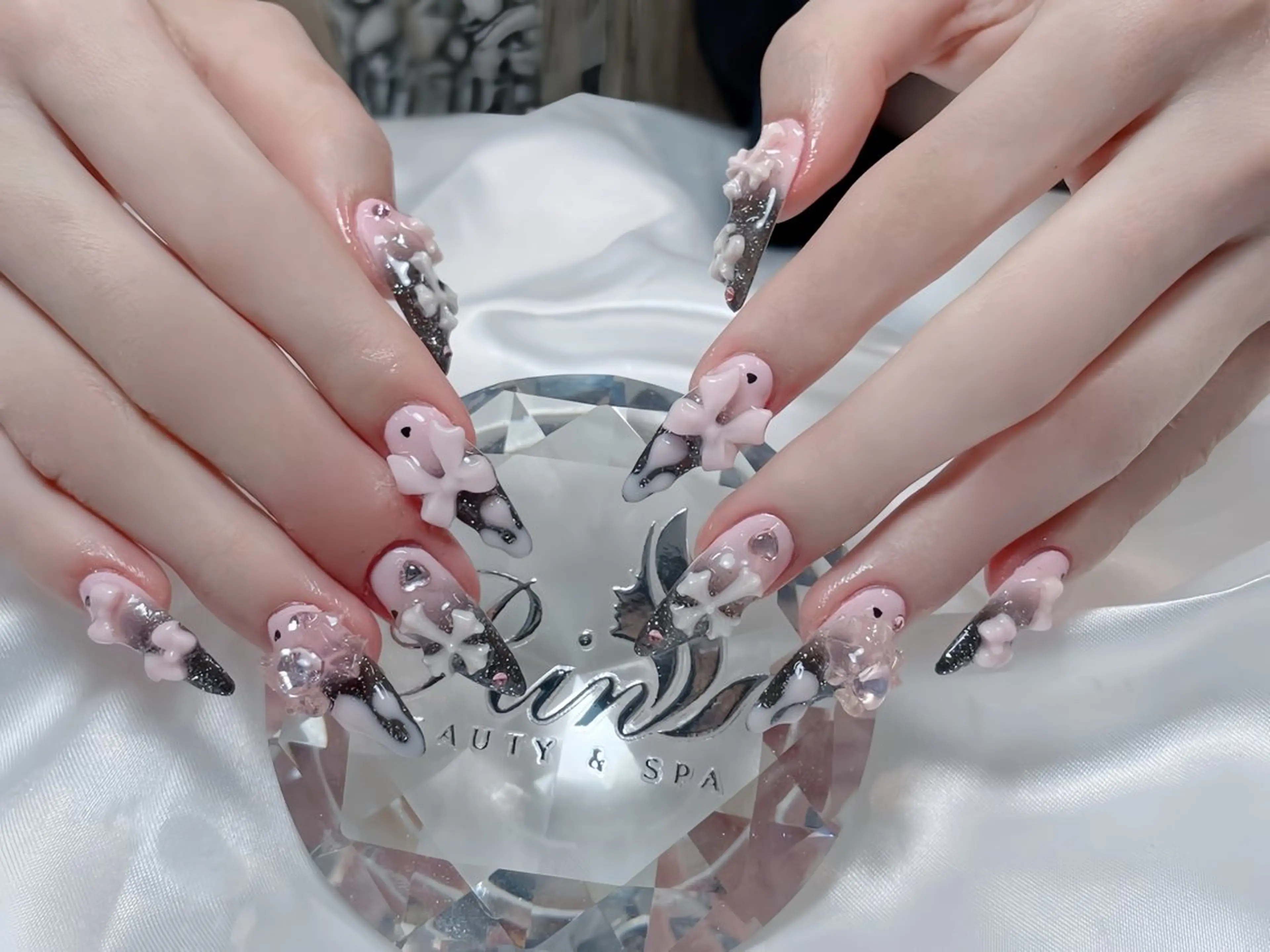 ネイル アートネイル ロングネイル ニュアンスネイル スカルプネイル ネイルチップ ハンドネイル Rin Nail 新大久保店のネイルデザイン