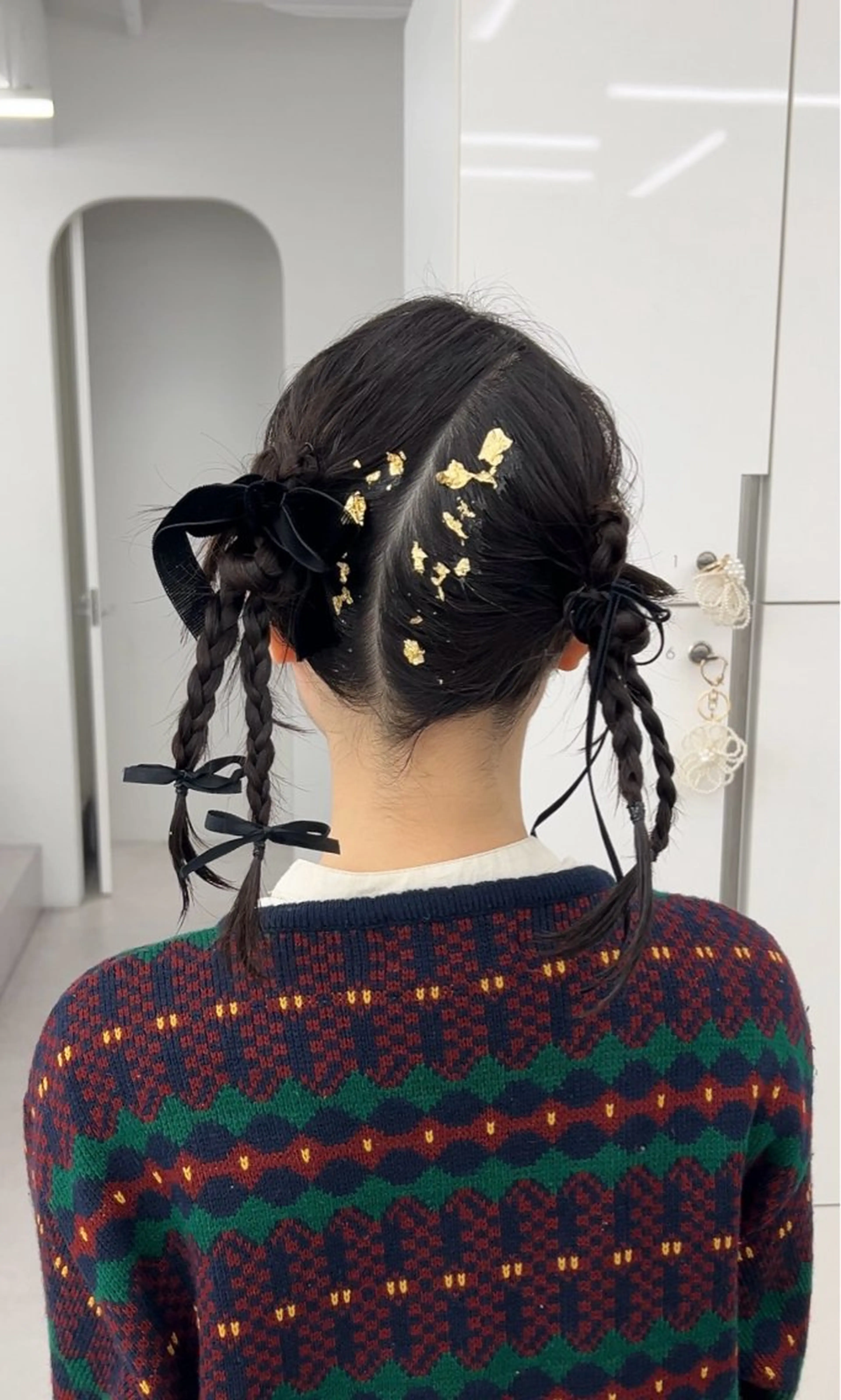 セミロング 卒業式のヘアスタイル ヘアセット 韓国ヘア/顔周り ヘアセット/加藤優里のヘアスタイル