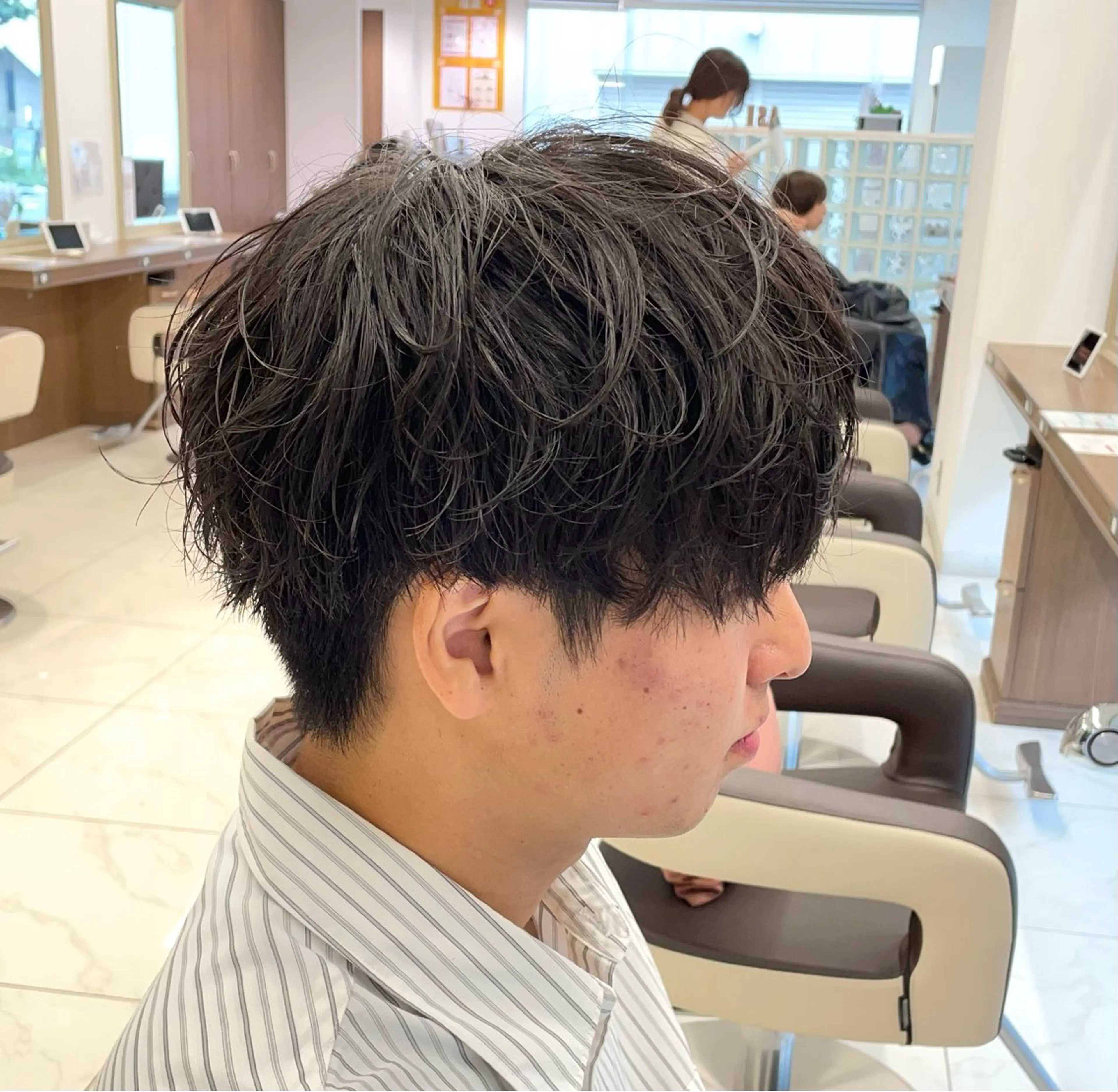 ショート パーマ メンズ 【メンズ特化】 池田大成✂︎のヘアスタイル