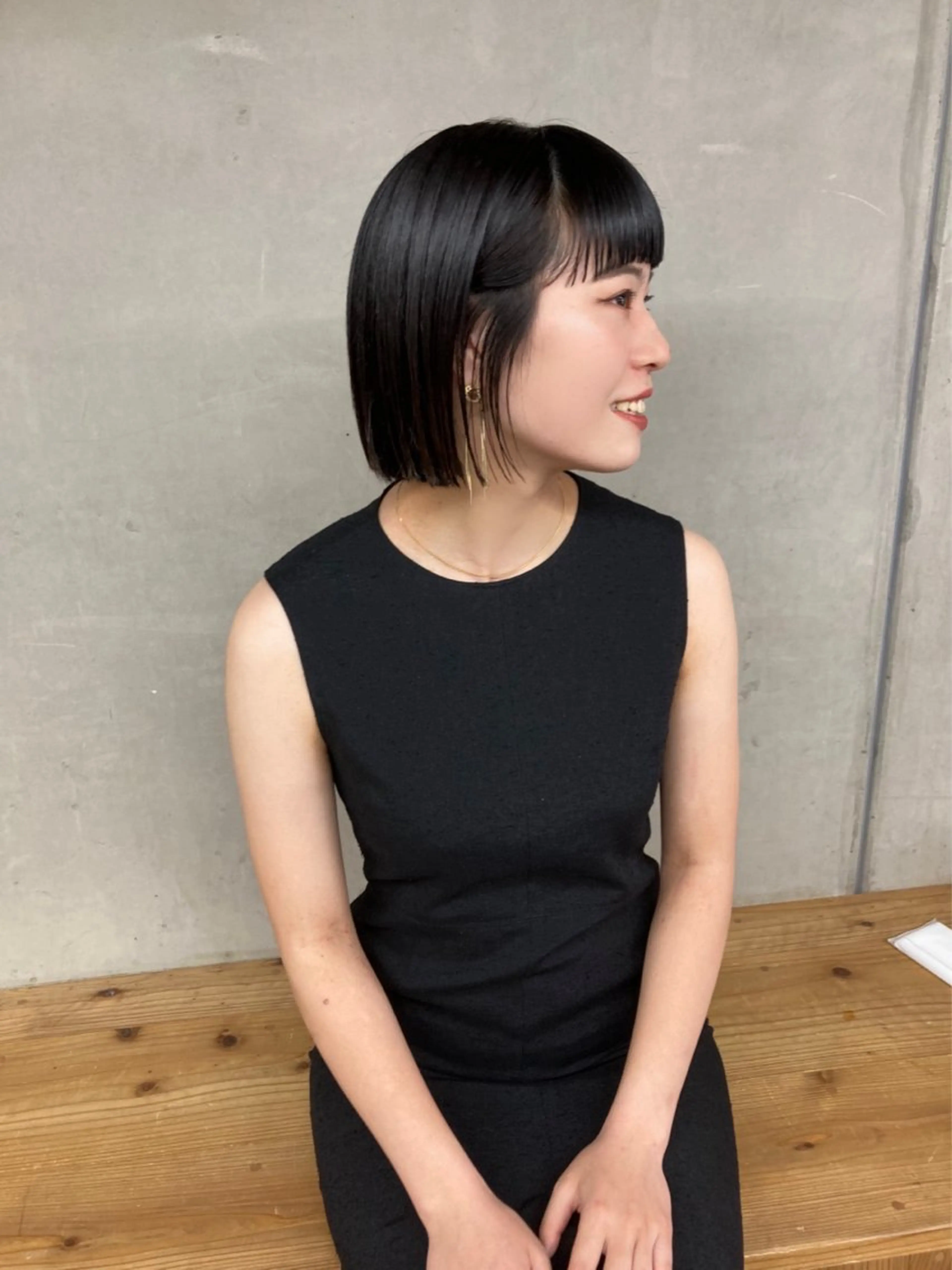 ショート カラー パーマ ヘアアレンジ BRUNTJET所属・MAEDA MADOKAのヘアスタイル