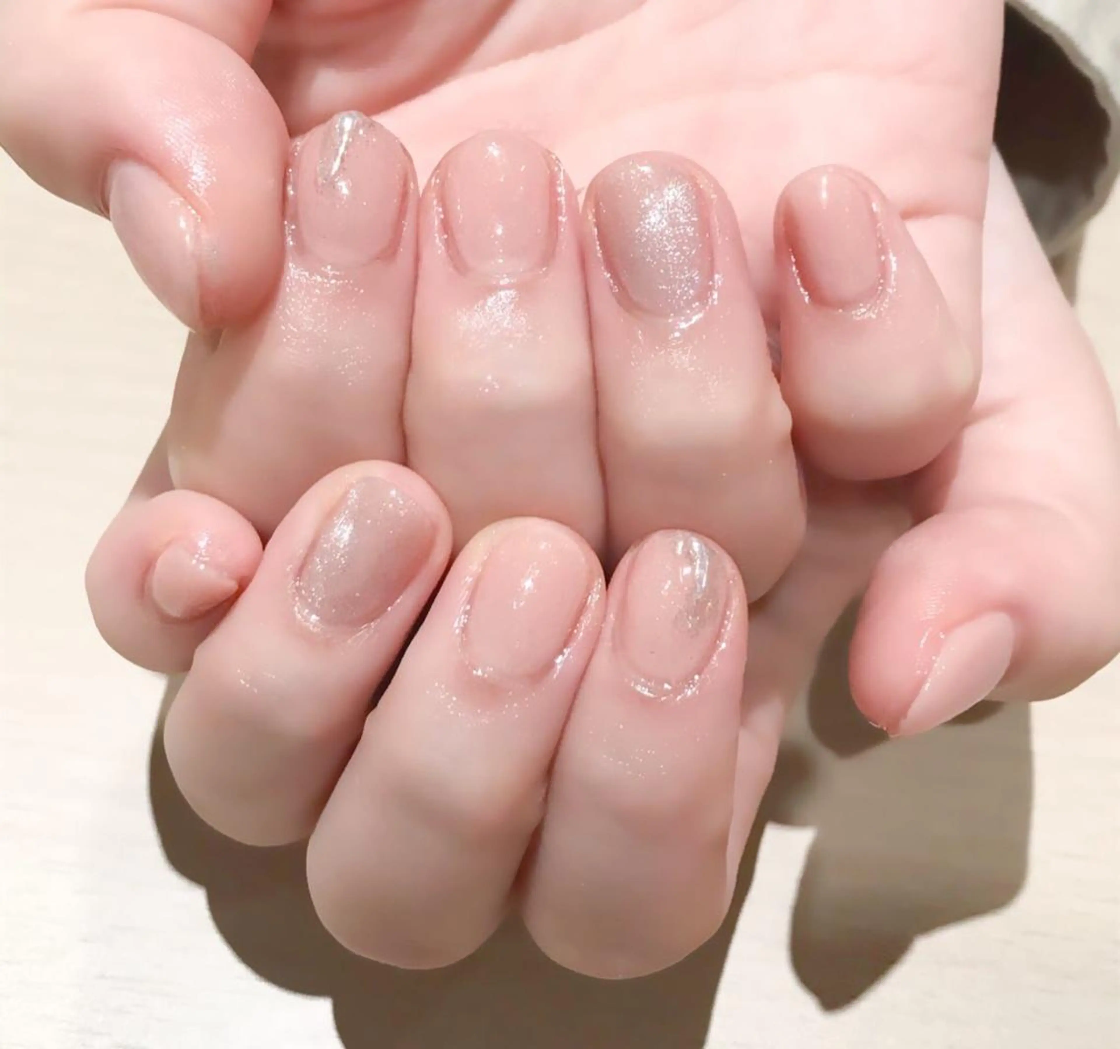 ネイル ジェルネイル マグネットネイル ミラーネイル ワンカラーネイル 春ネイル Nyanco Nailのネイルデザイン