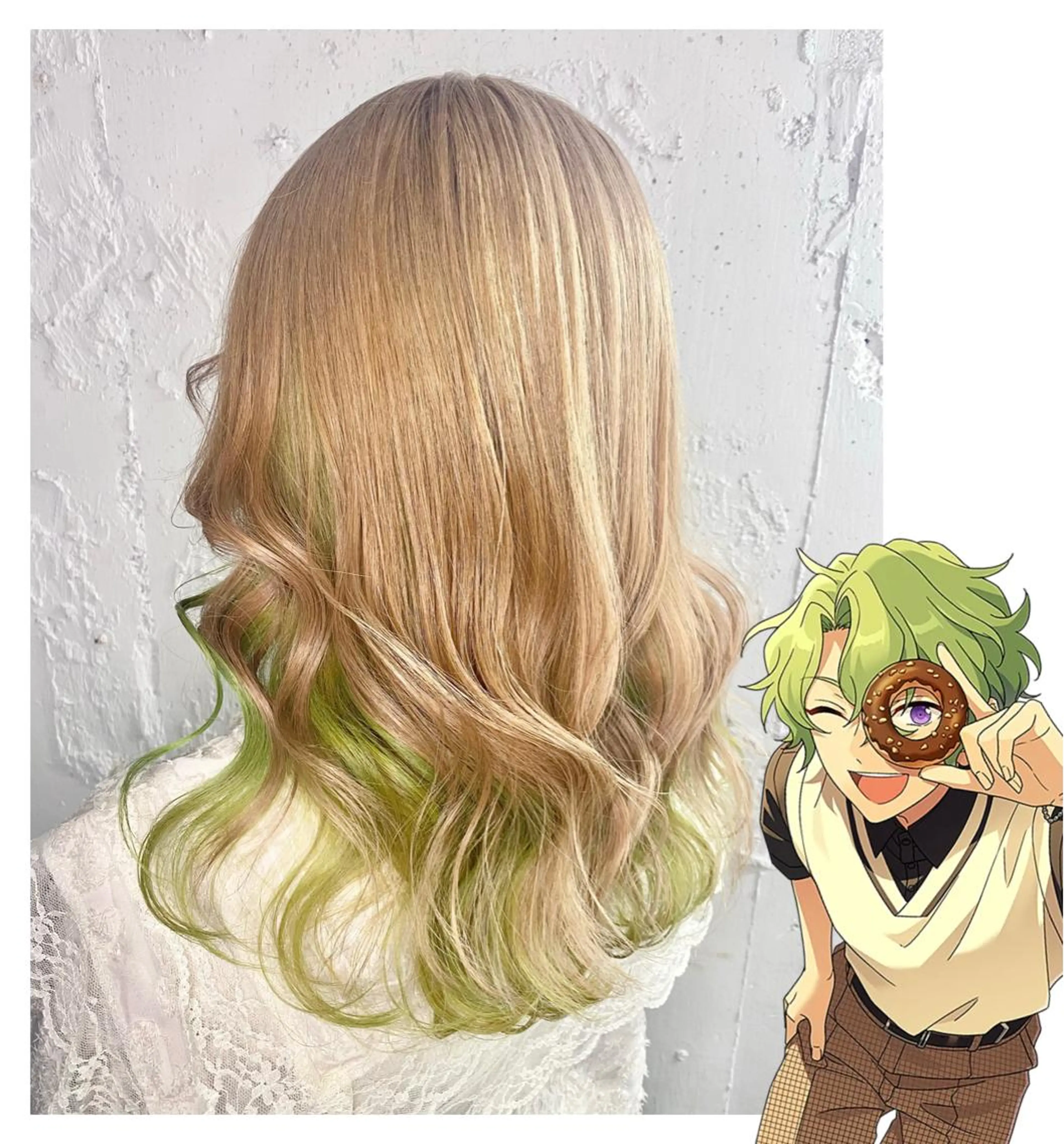 ミディアム カラー GARU-ガル-所属・TSUNO🦖 派手髪/オタク美容師のヘアスタイル