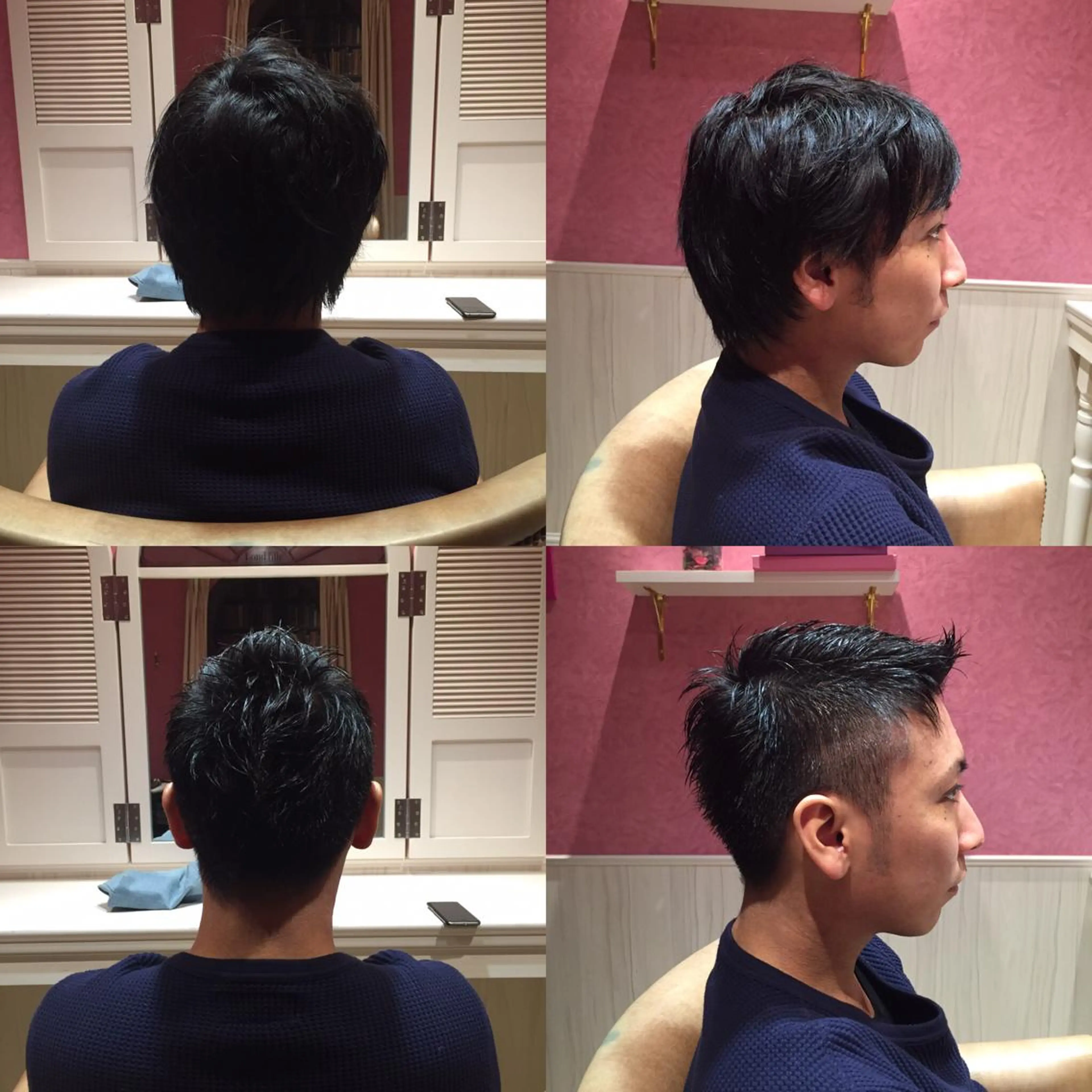 メンズ モヒカン 韓国ヘア♡おくれ毛♡ ボブ♡sayakaのヘアスタイル