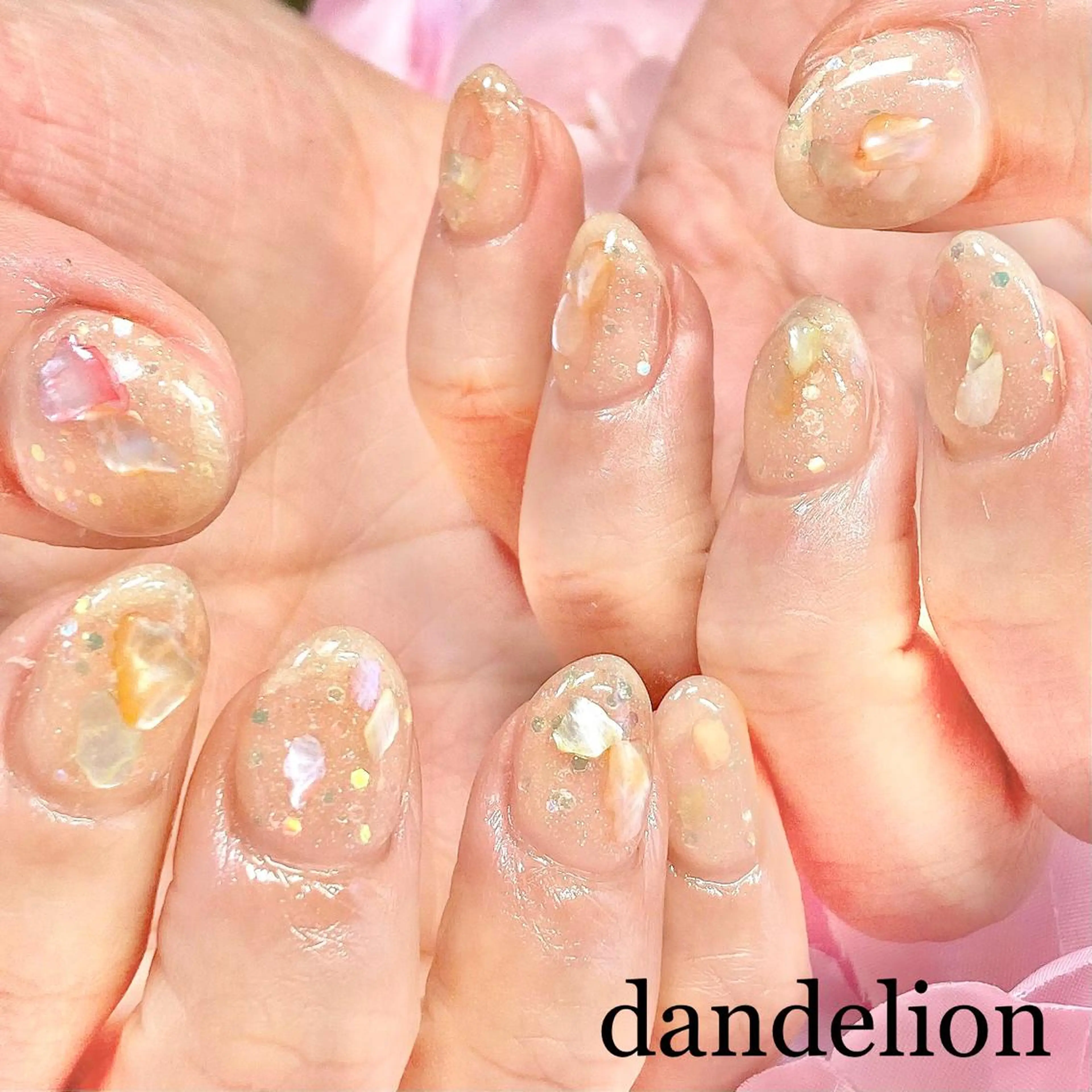 ネイル ハンドネイル ハンドケア dandelion ダンデライオンのネイルデザイン