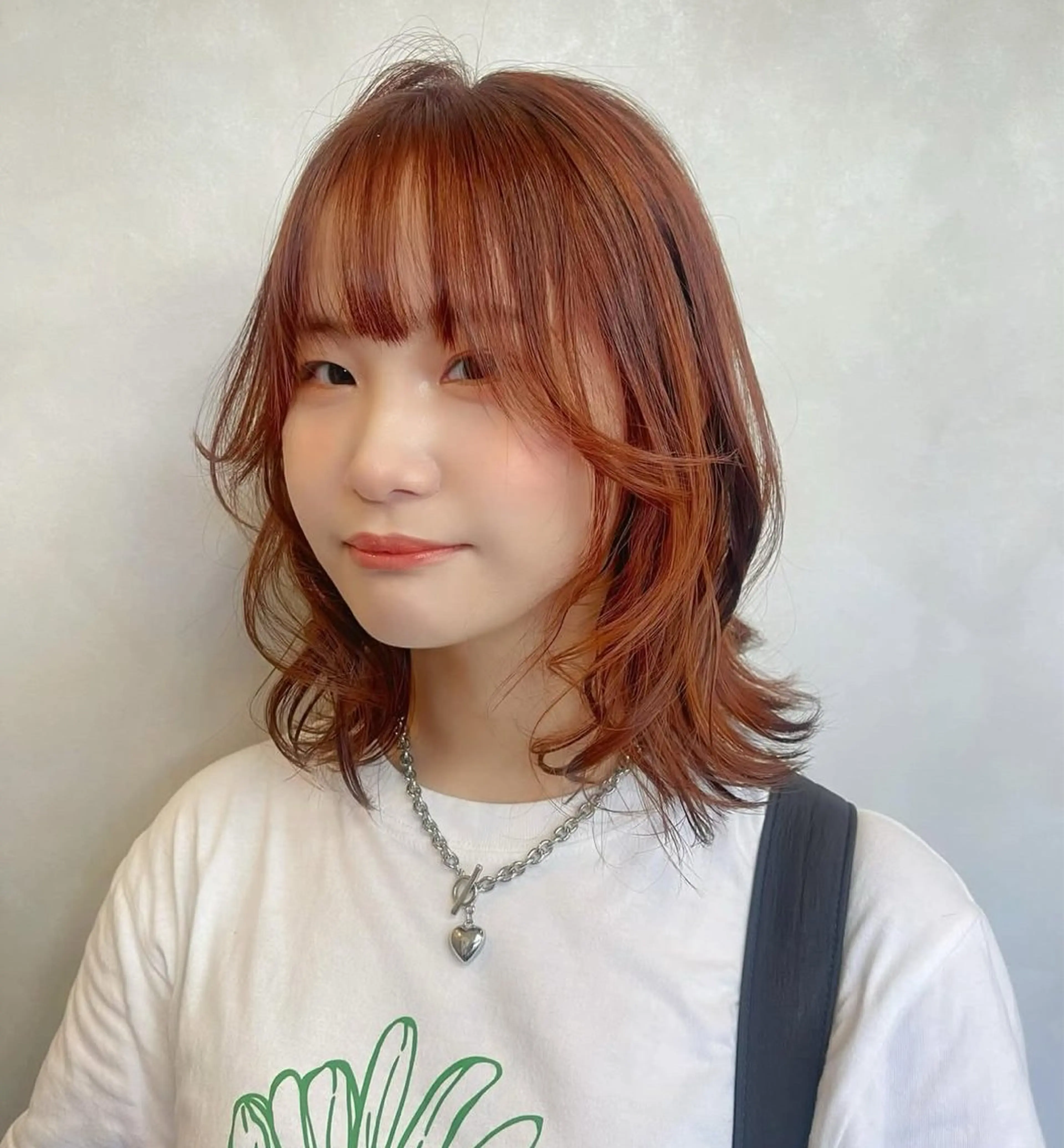 カラー ヘアカラー 博多ブリーチ× 透明感/縮毛矯正のヘアスタイル