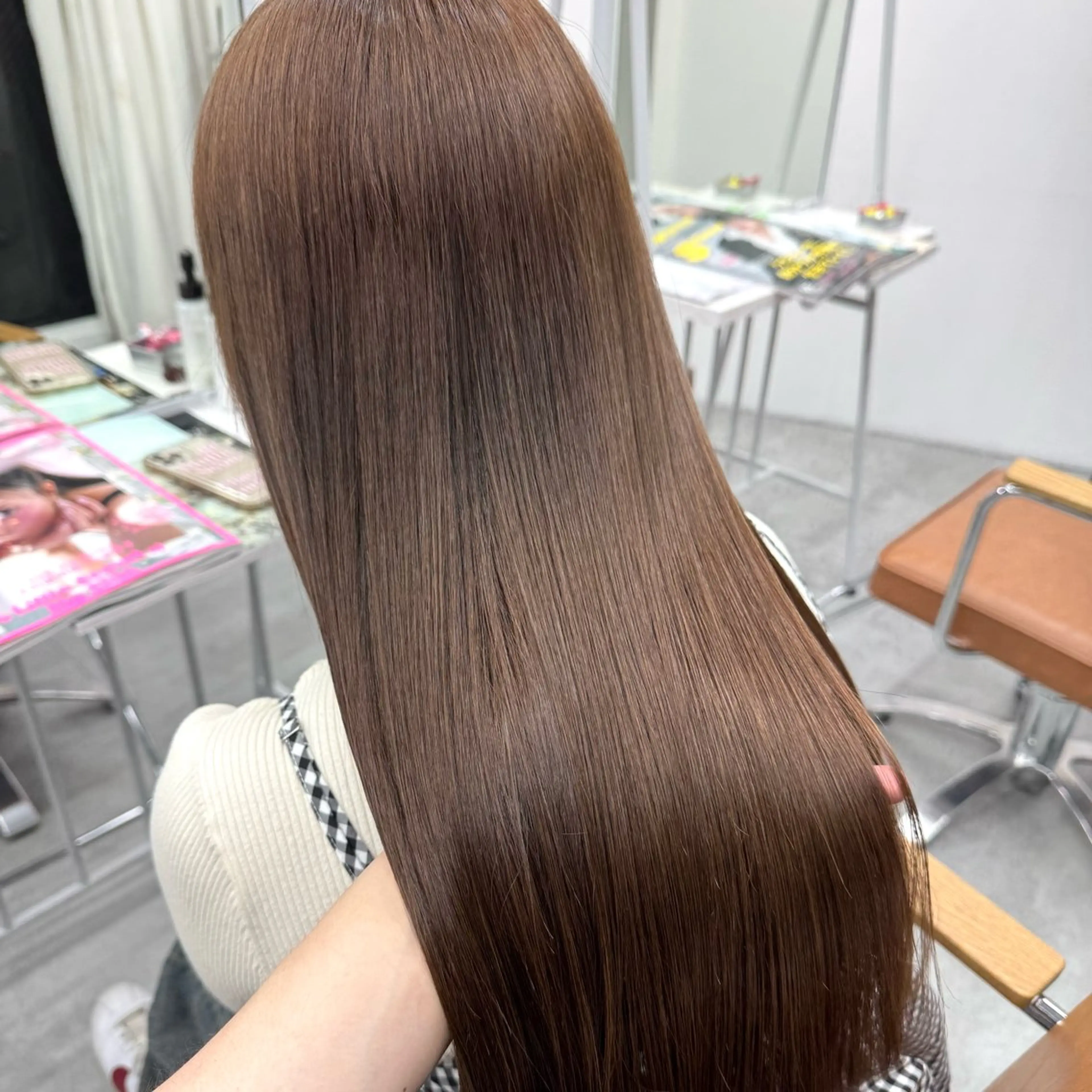 ロング カラー ヘアアレンジ ヘアカラー ブリーチなしカラー /ベージュ/安形翔のヘアスタイル