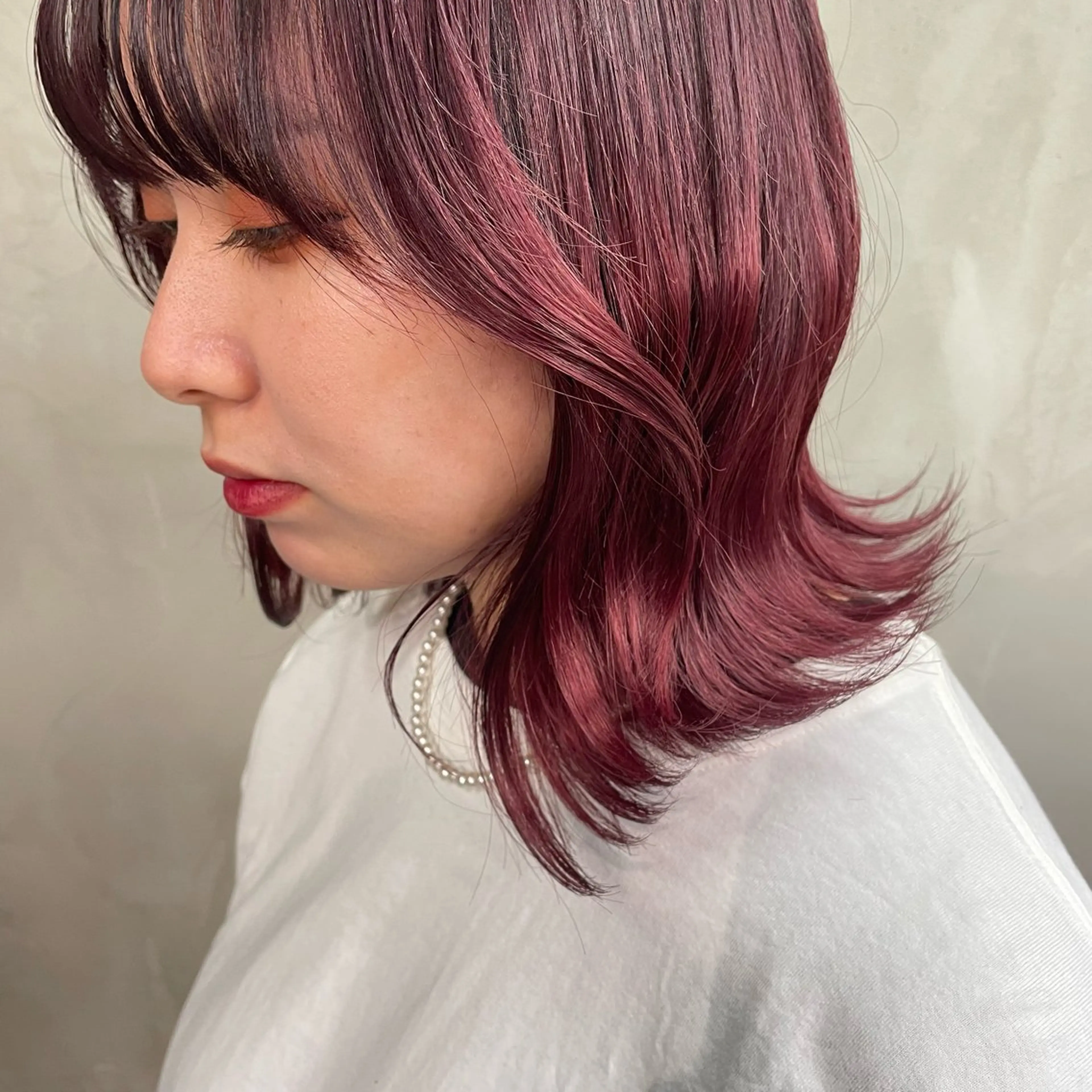 ミディアム カラー カット ヘアカラー RorriM natsuのヘアスタイル