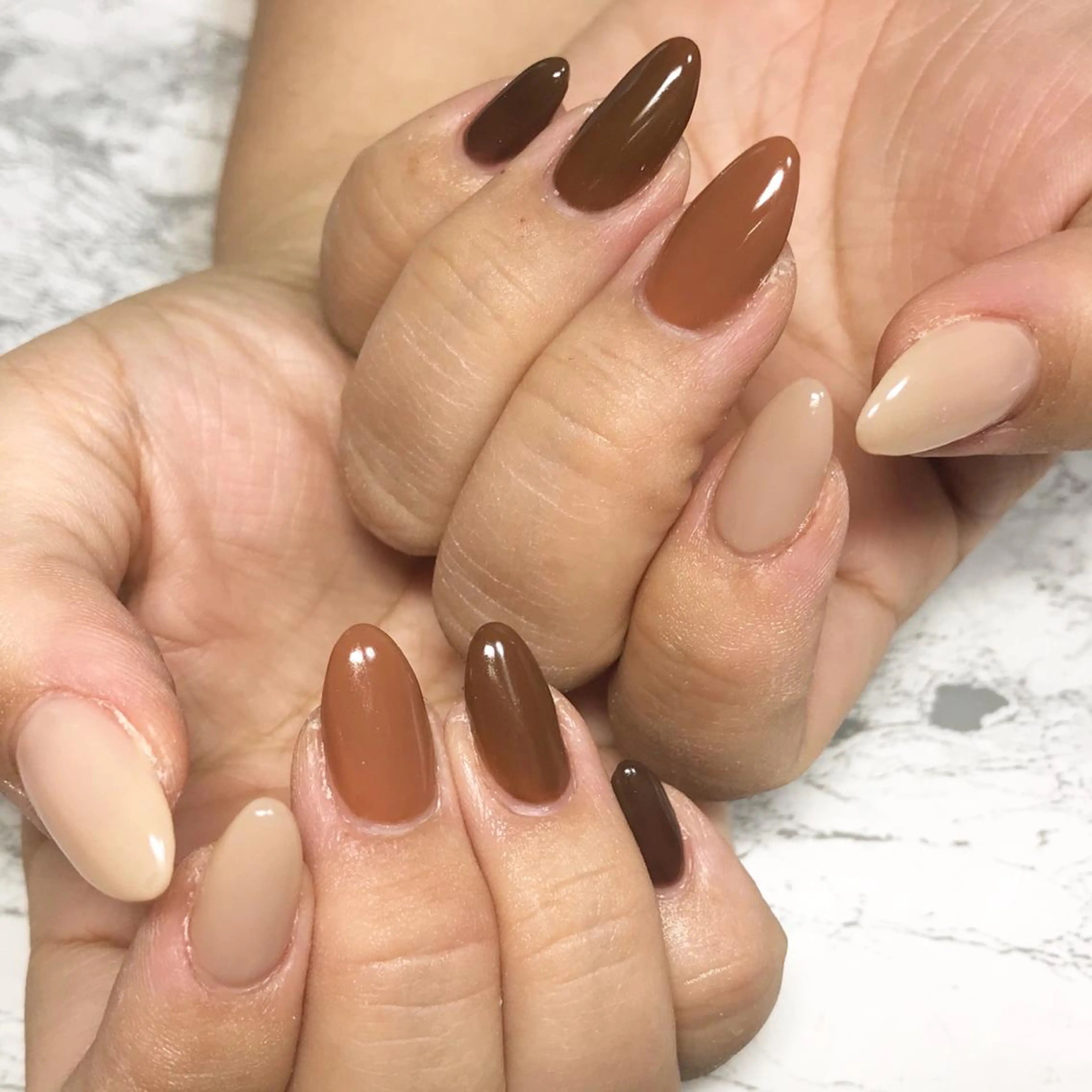 ネイル フットネイル グラデーション ニュアンスネイル シンプルネイル 春ネイル ネイル フフラ所属・nail fufla ♡yamane♡のネイルデザイン