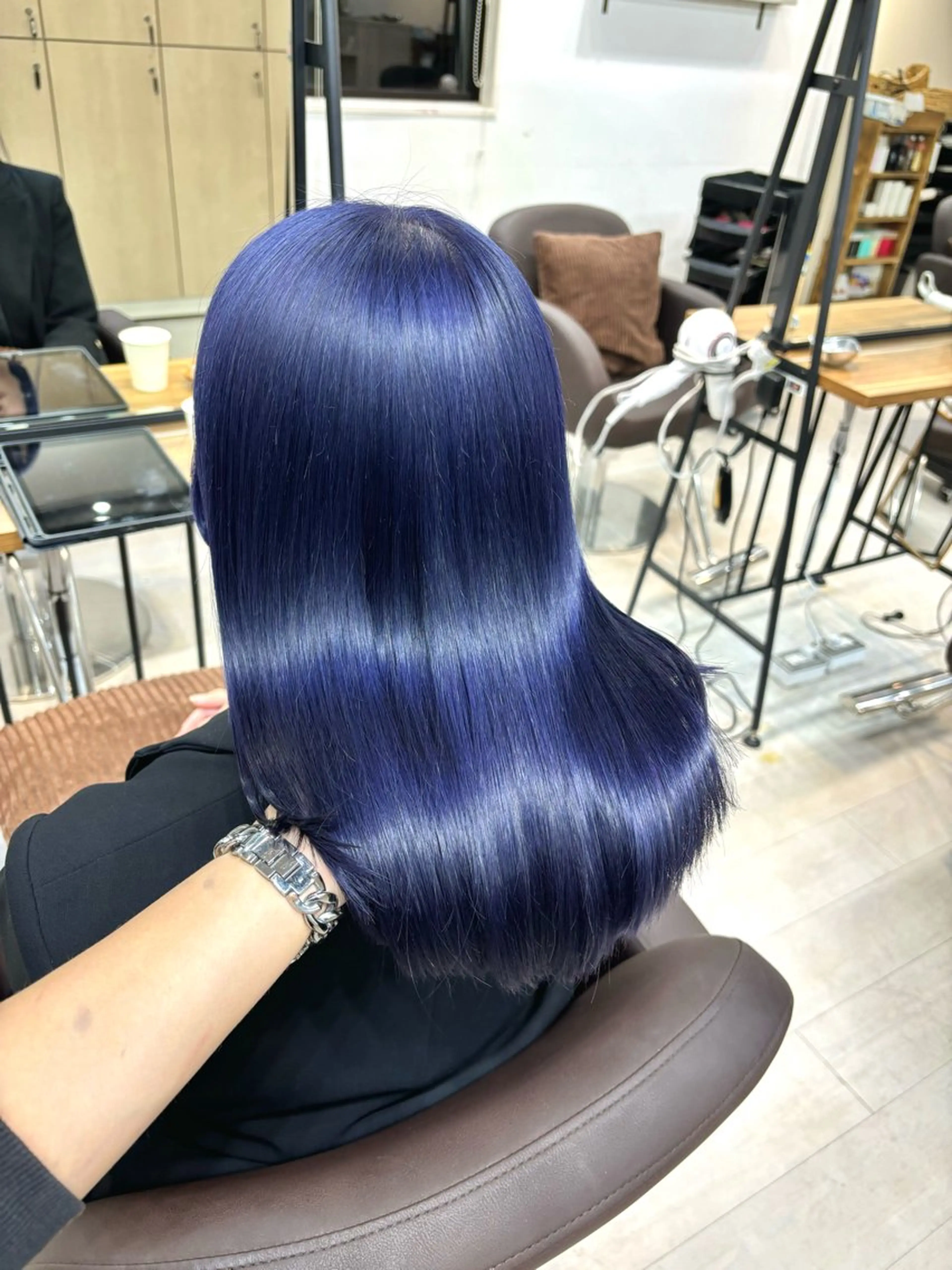 セミロング ヘアカラー トリートメント ヘッドスパ ヘアセット I S所属・🌿透明感カラー‪ 縮毛矯正✨かずきのヘアスタイル