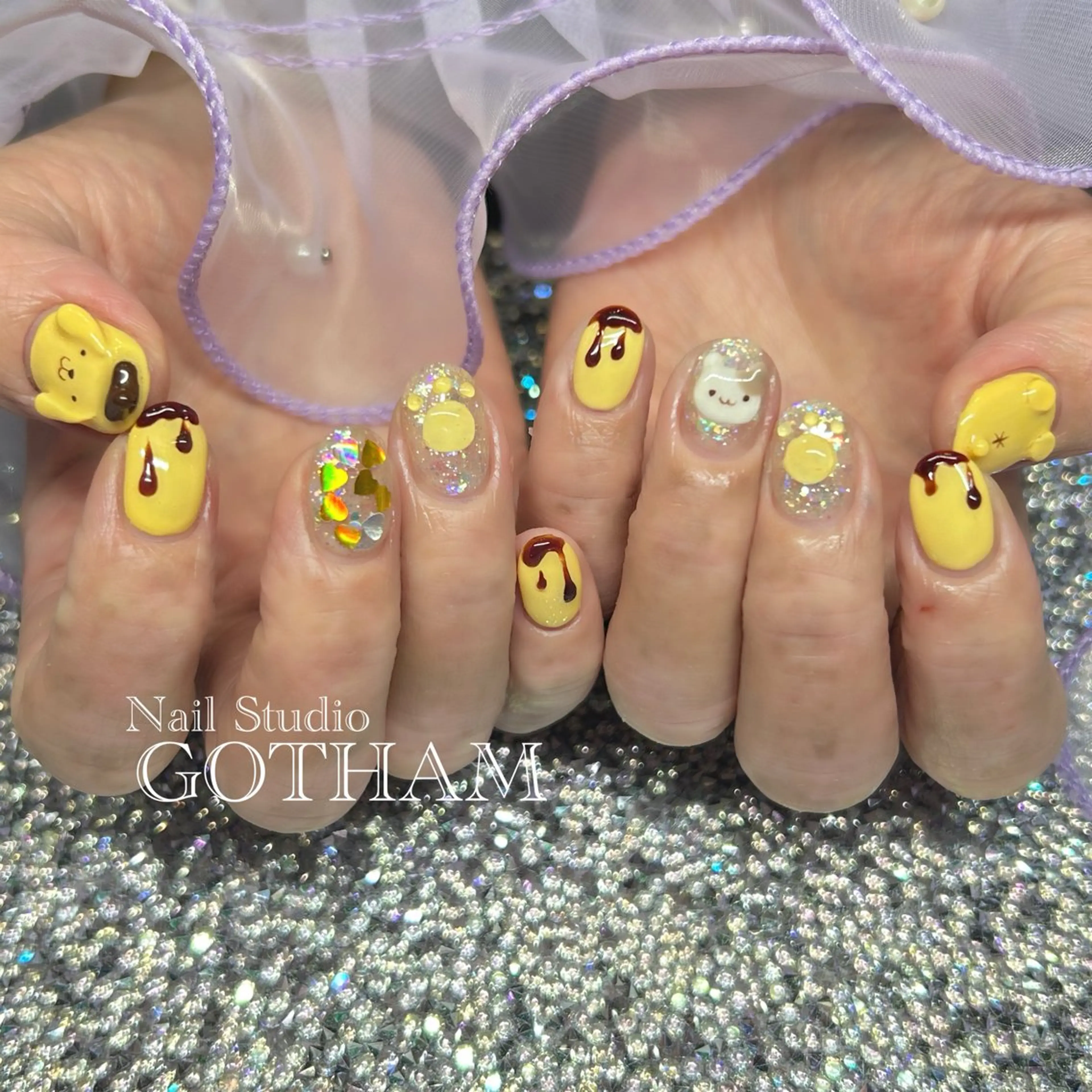 ネイル アートネイル ショートネイル シンプルネイル ハンドネイル Nail Studio GOTHAM所属・高円寺駅からすぐ🌈 ネイルGOTHAMのネイルデザイン