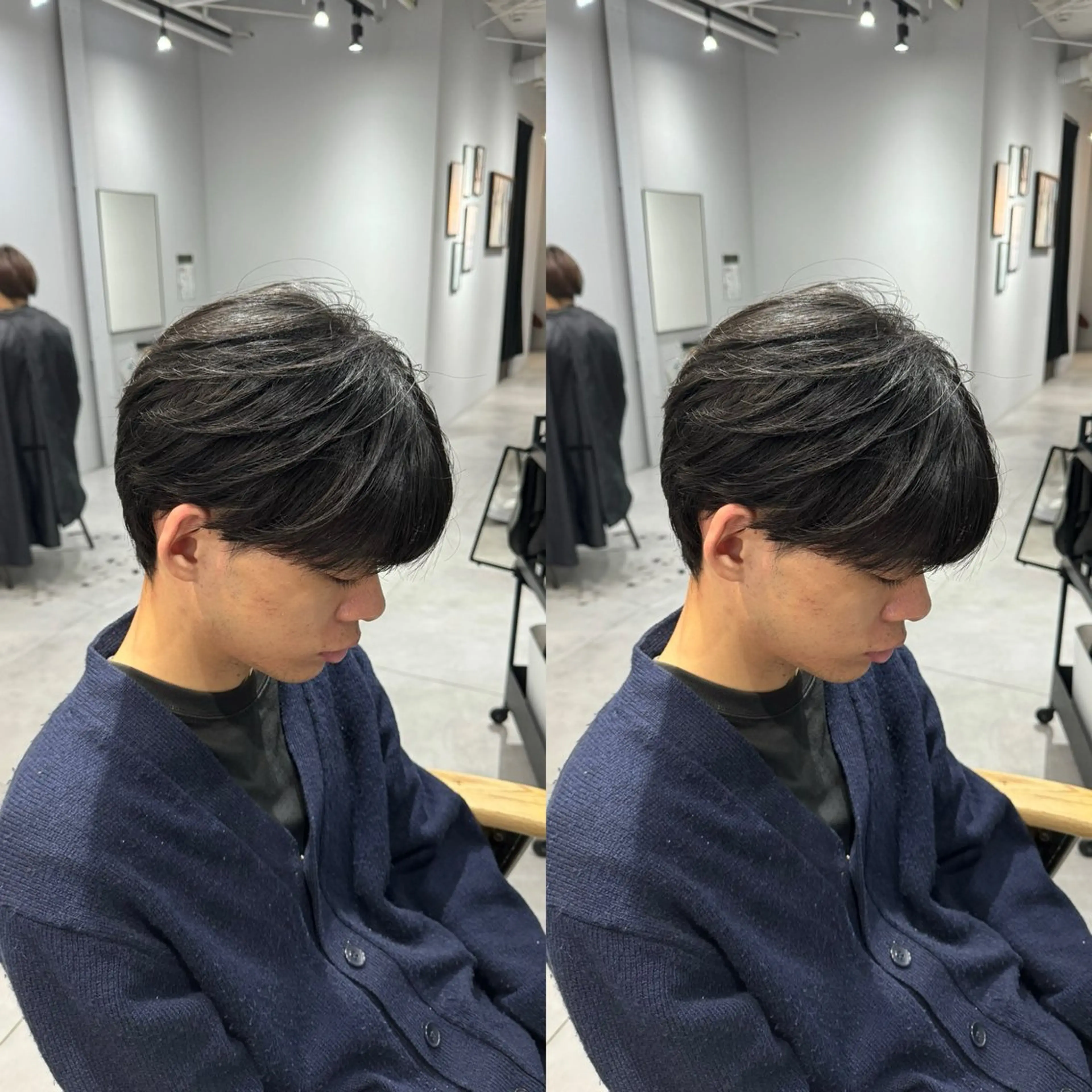 メンズ カット センターパート ／植田のヘアスタイル