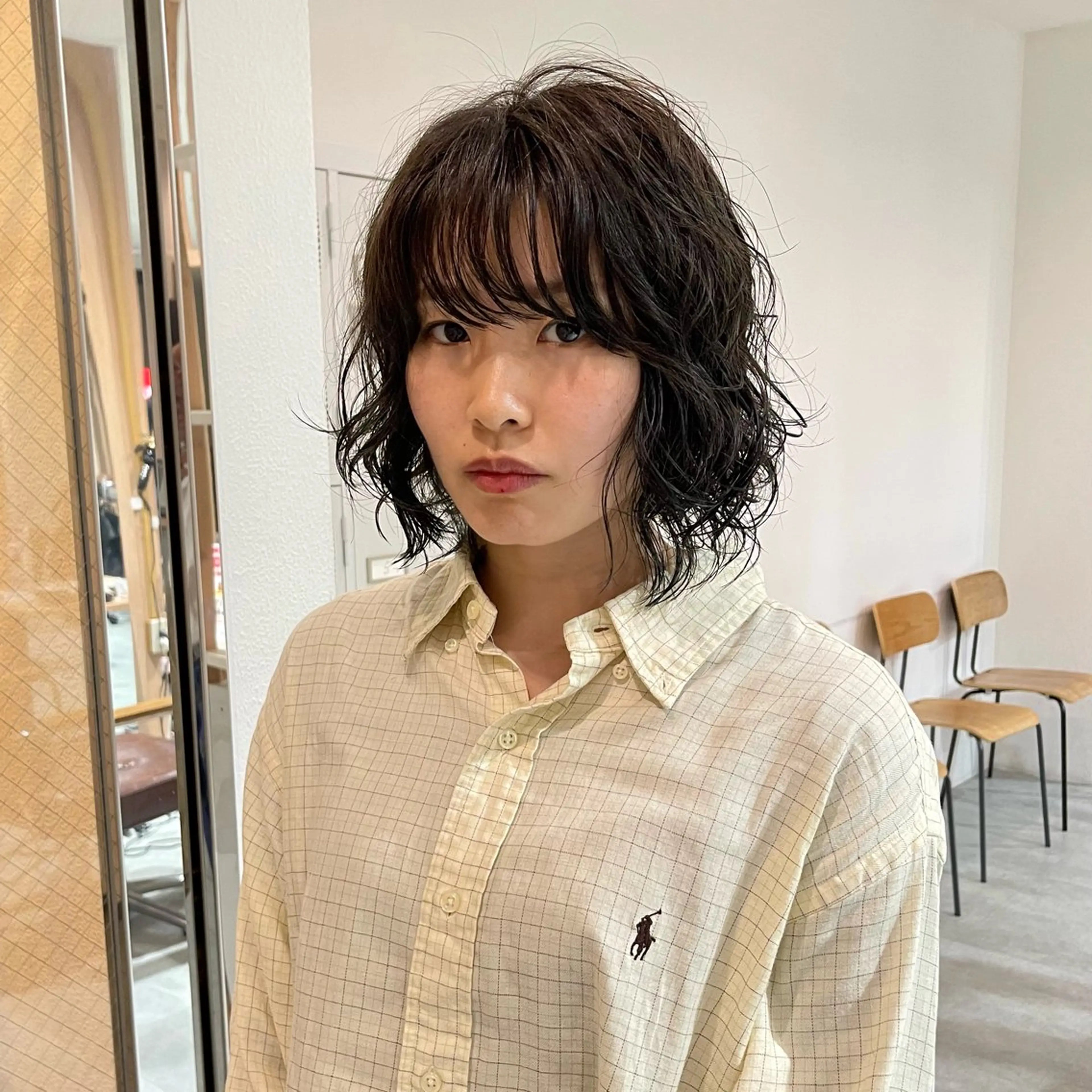 似合わせカット+デザインパーマの写真