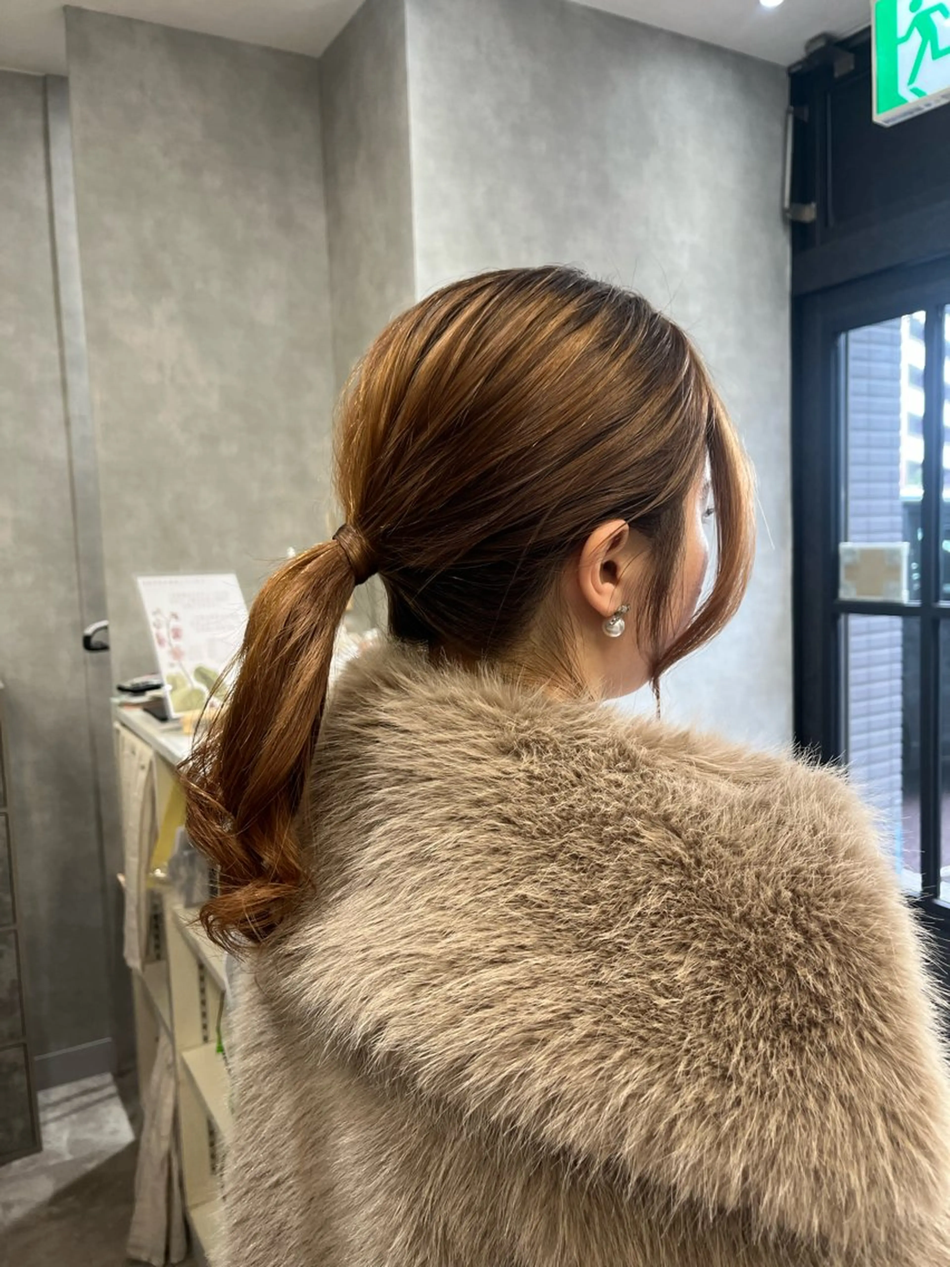 ミディアム ヘアアレンジ ポニーテール ヘアセット 個室美容室miyuu hair&spa所属・加藤 あおいのヘアスタイル