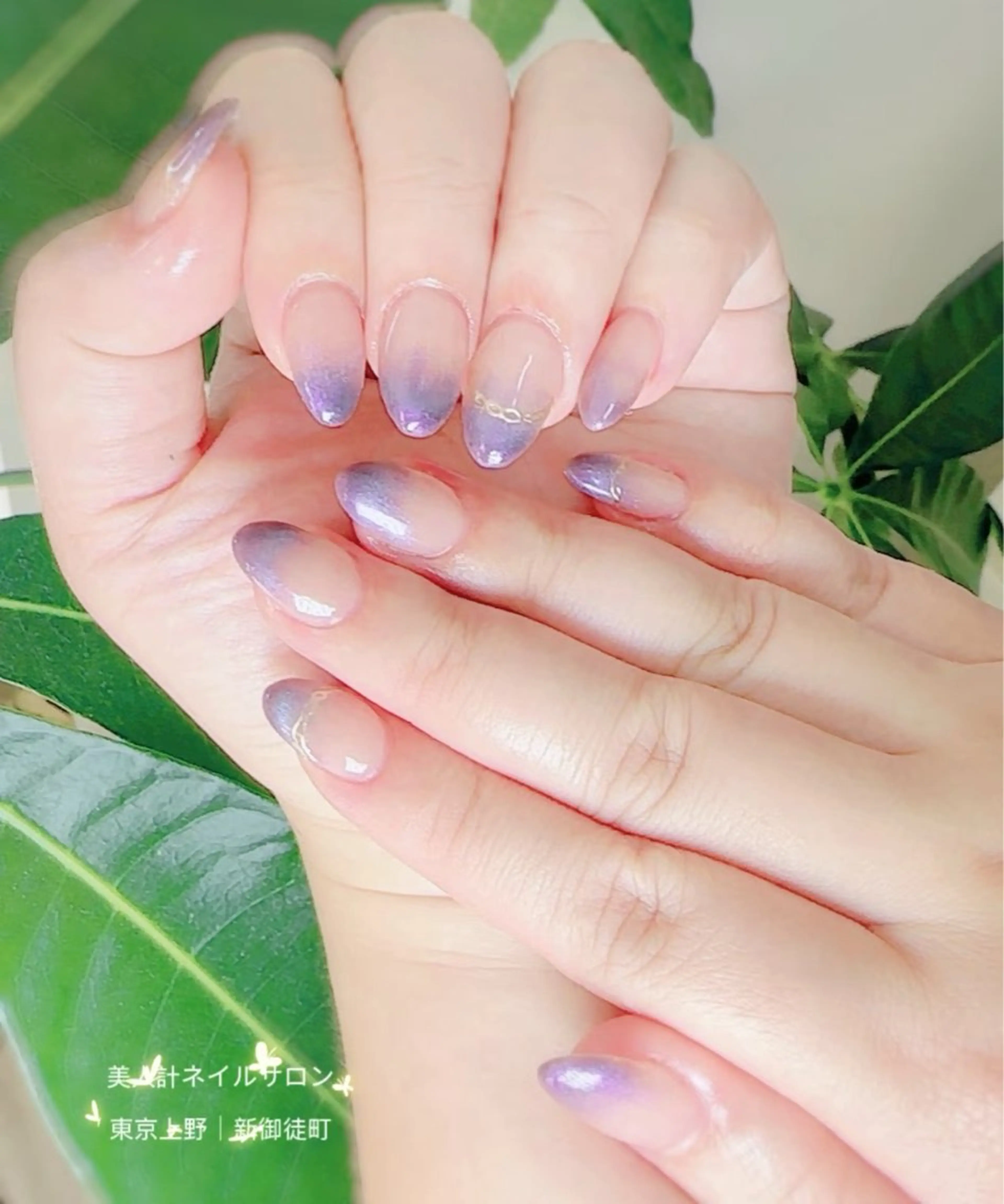 ネイル アートネイル 長さ出し 美人計ネイルサロン所属・中山 美月のネイルデザイン