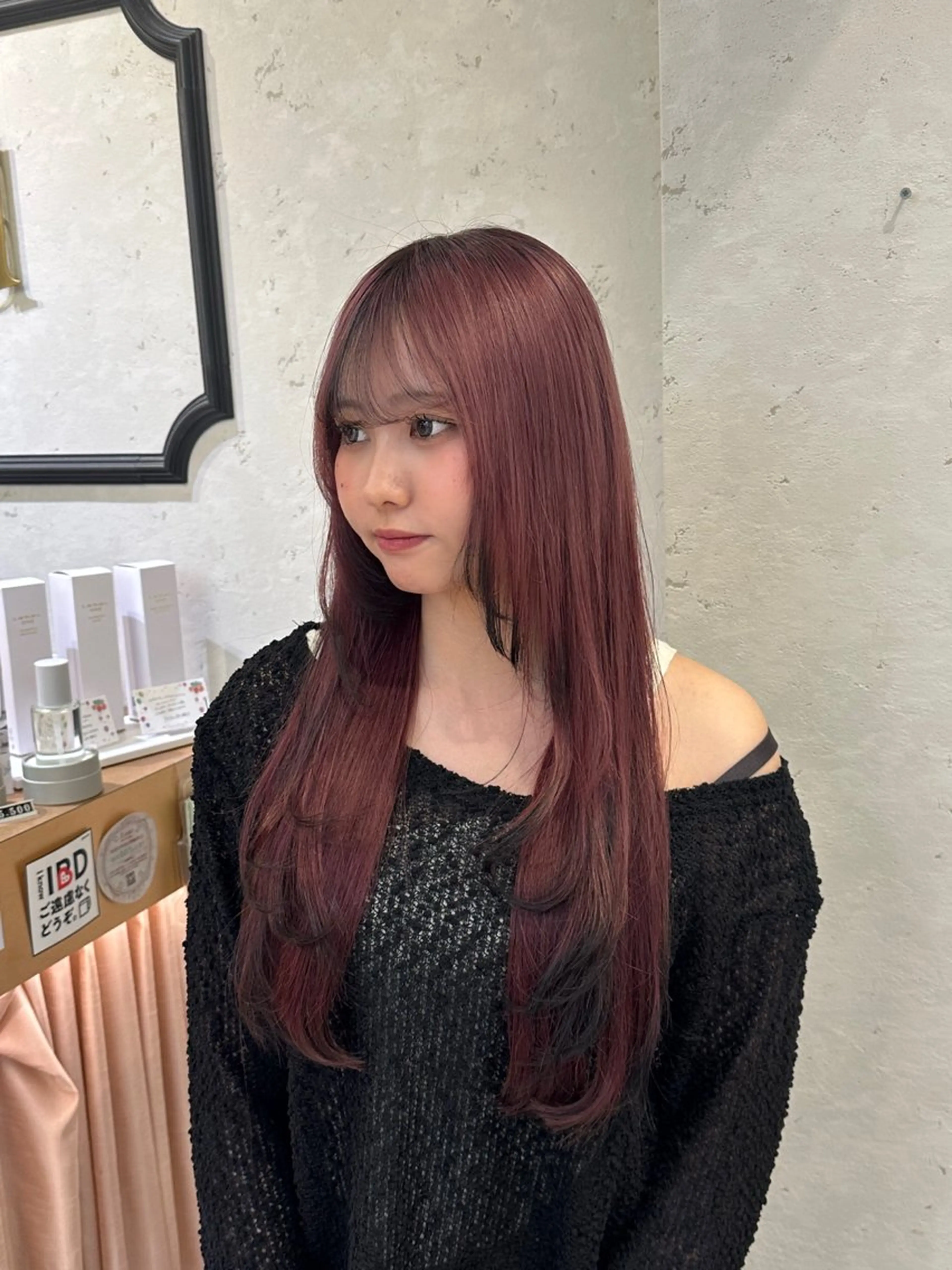 ロング カラー 🐈‍⬛rizu🎀 縮毛矯正、艶カラーのヘアスタイル