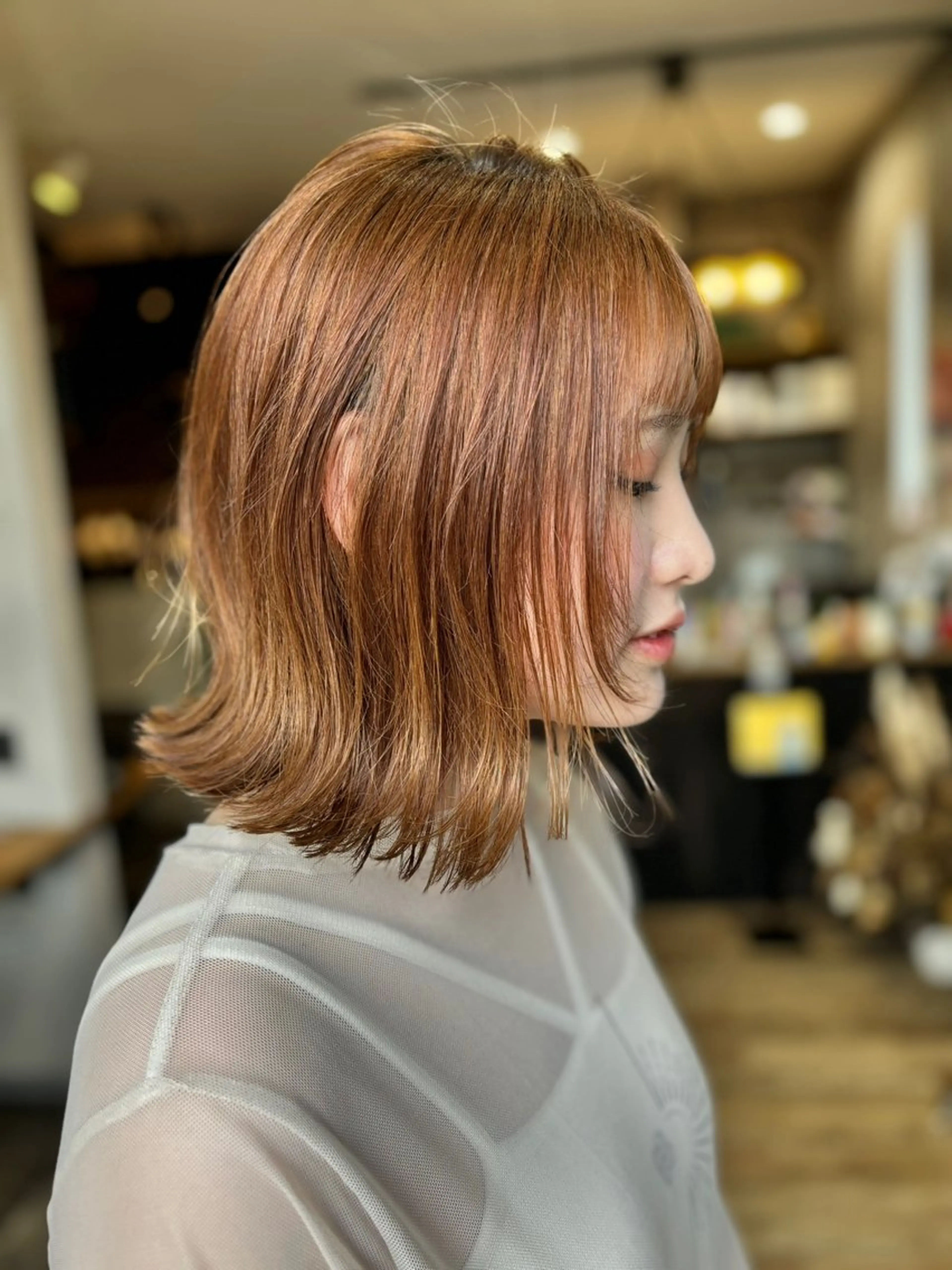 ショート 顔まわりレイヤー レイヤーカット カット ヘアカラー Welila by haku所属・Yuuki ウェリラバイハクのヘアスタイル