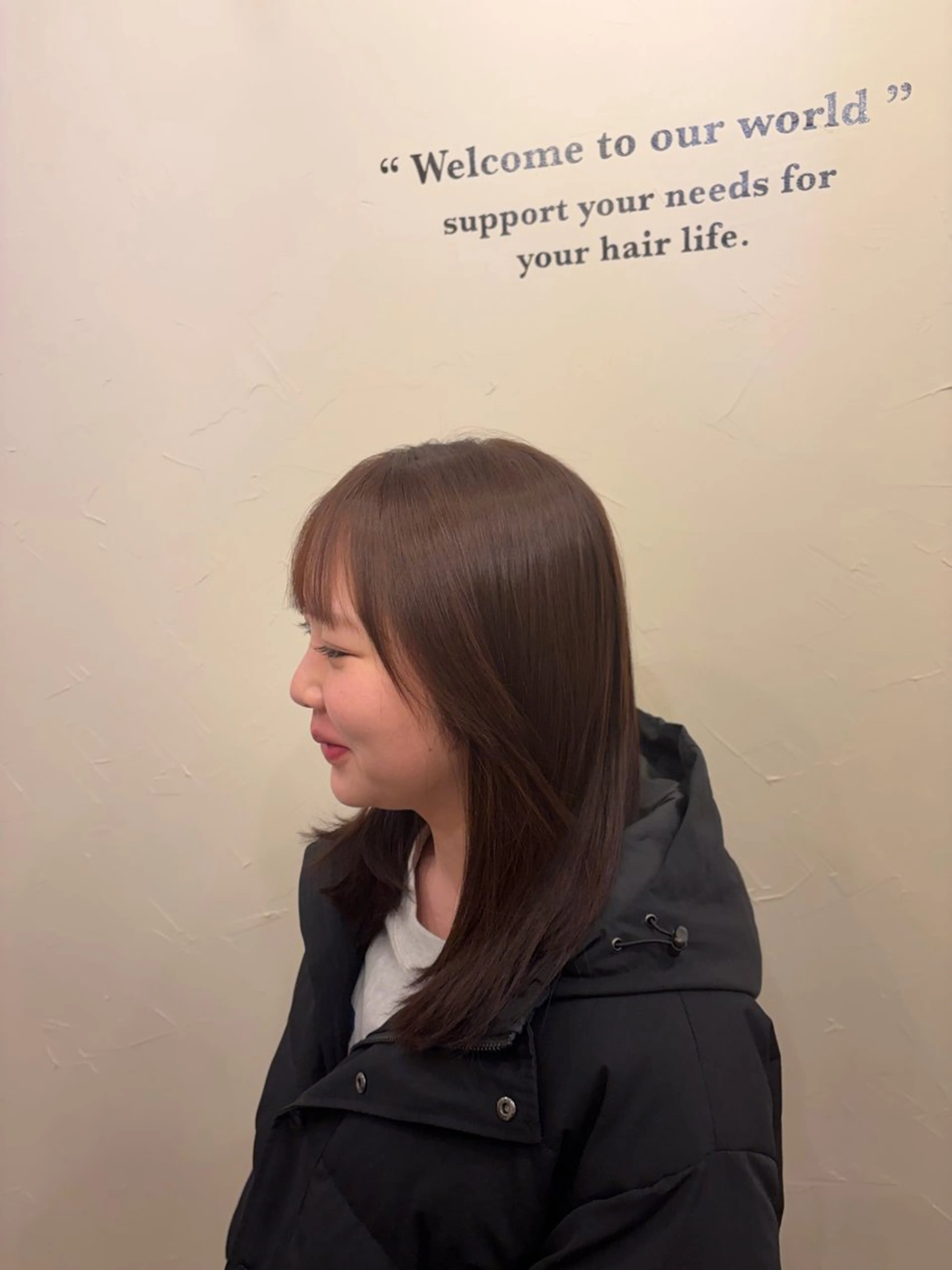 セミロング 縮毛矯正 BLUCK所属・優衣 /山形/ BLUCKのヘアスタイル